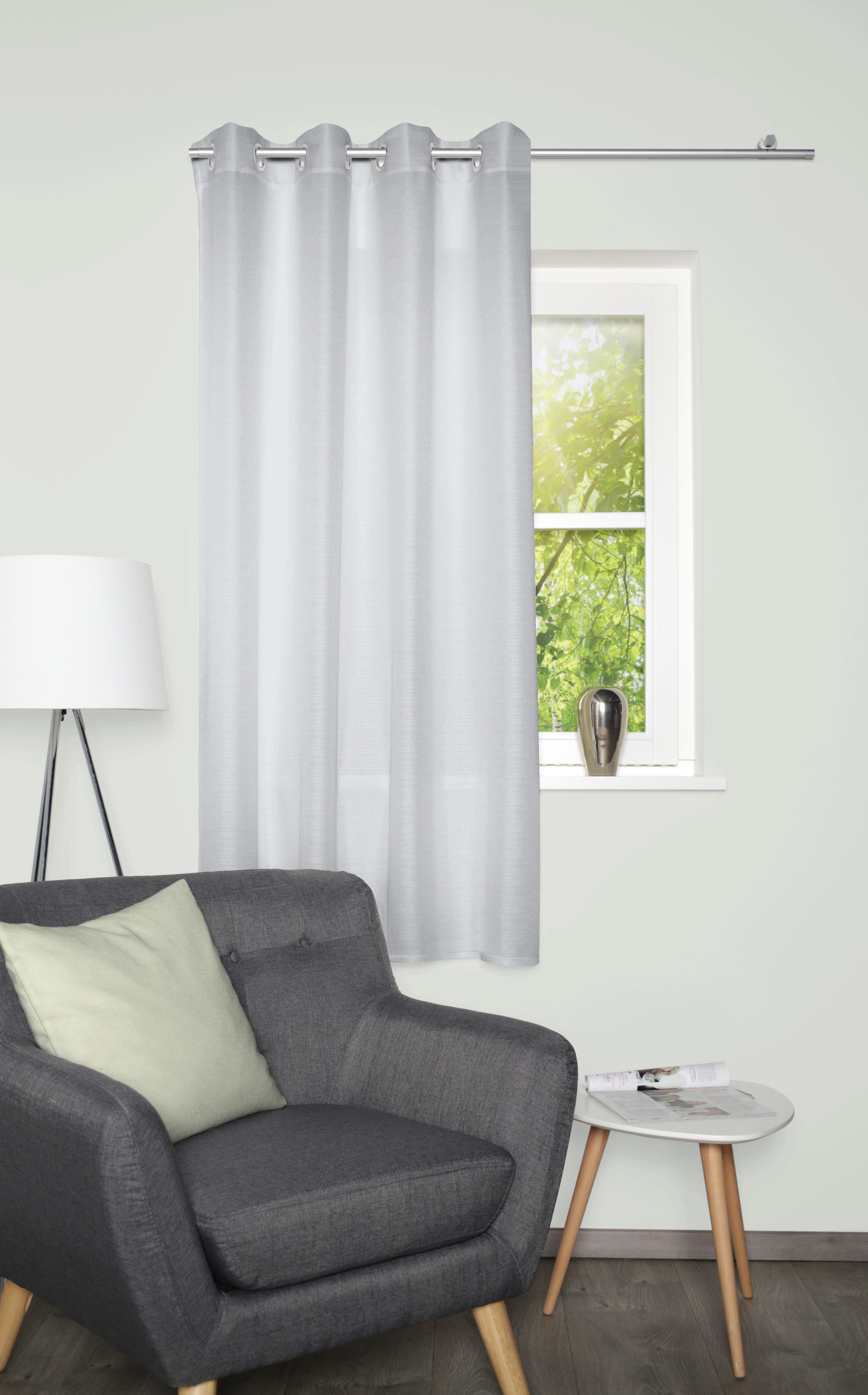 Home Basics Vorhang BENOGA (1 St), Ösen, blickdicht, Ösenschal, Uni, Dekostruktur