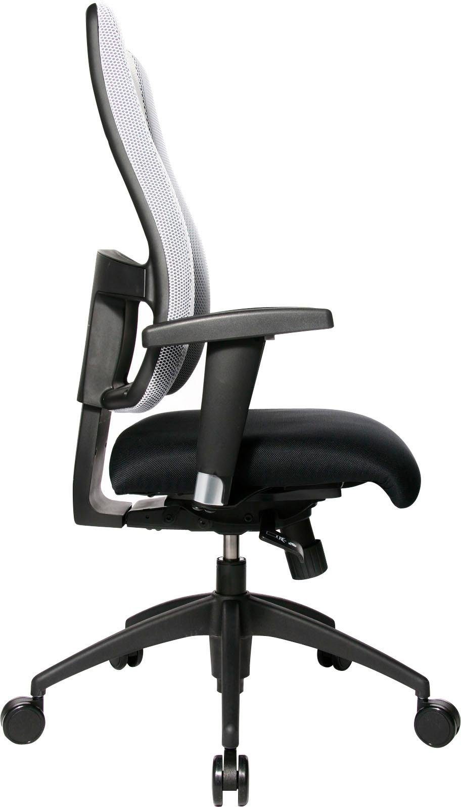 Deluxe schwarz/weiß Bürostuhl Sitness Lady TOPSTAR