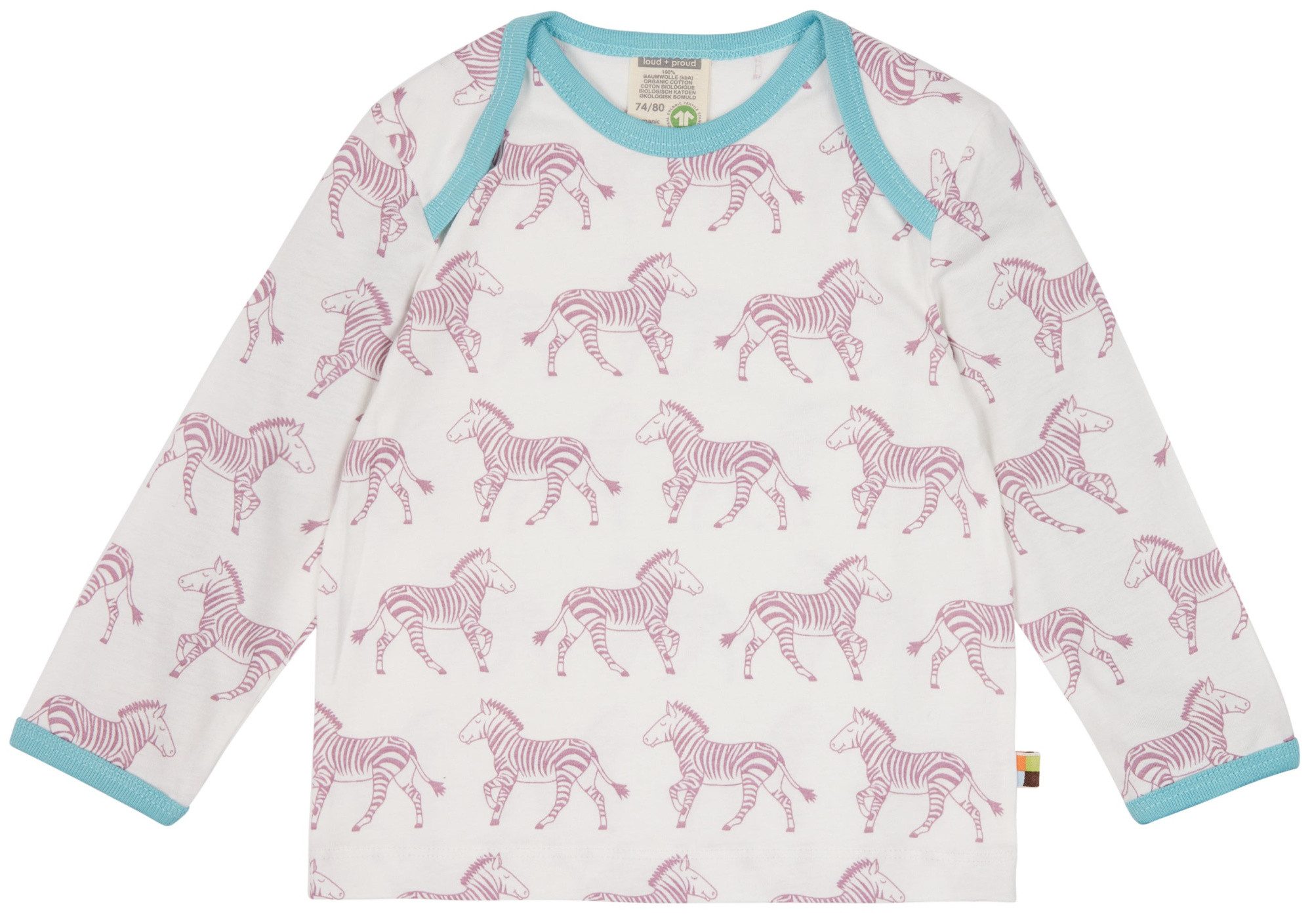 loud + proud Langarmshirt mit Druck GOTS