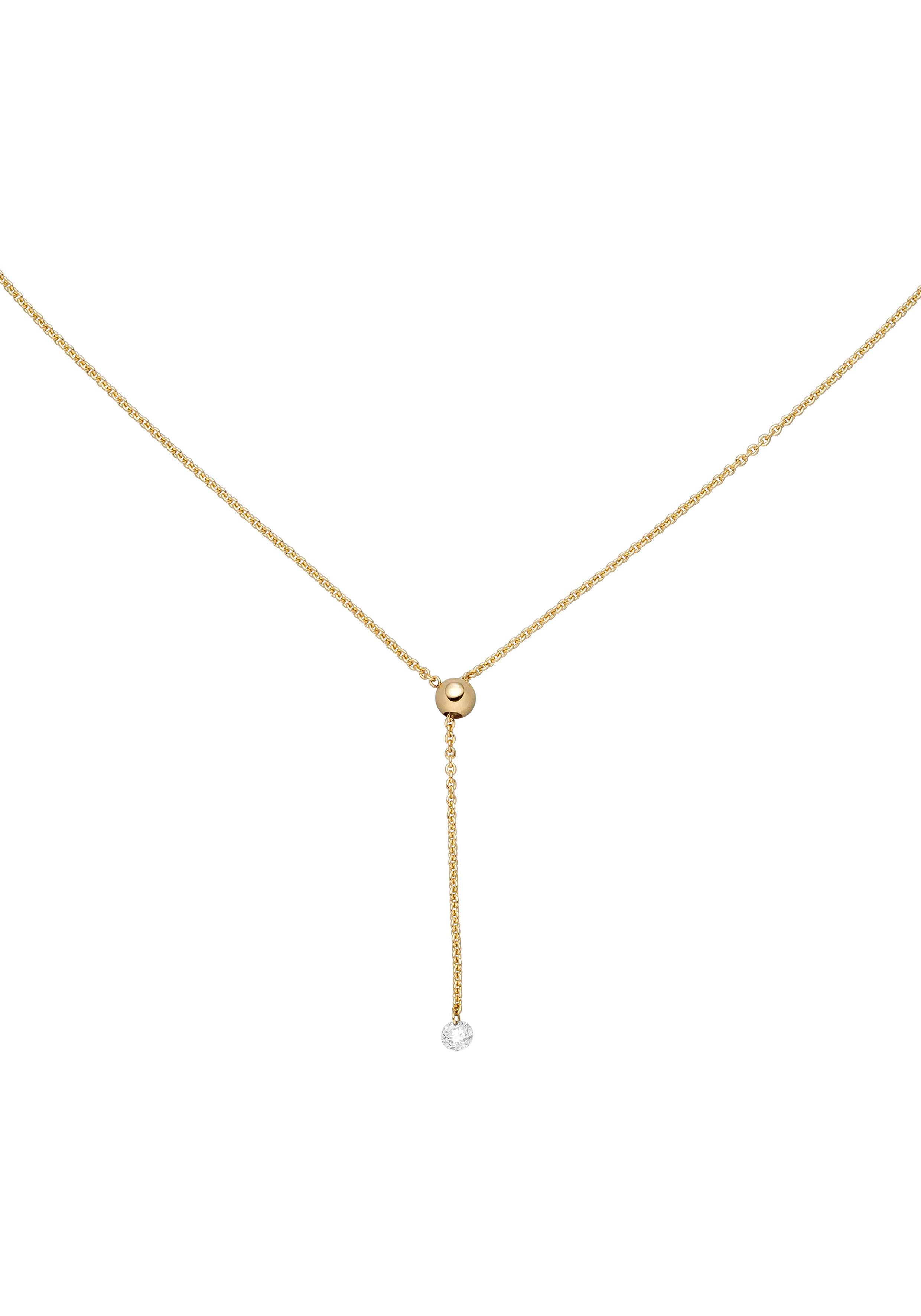 JOBO Collier, 750 Gold mit 1 Diamant 45 cm