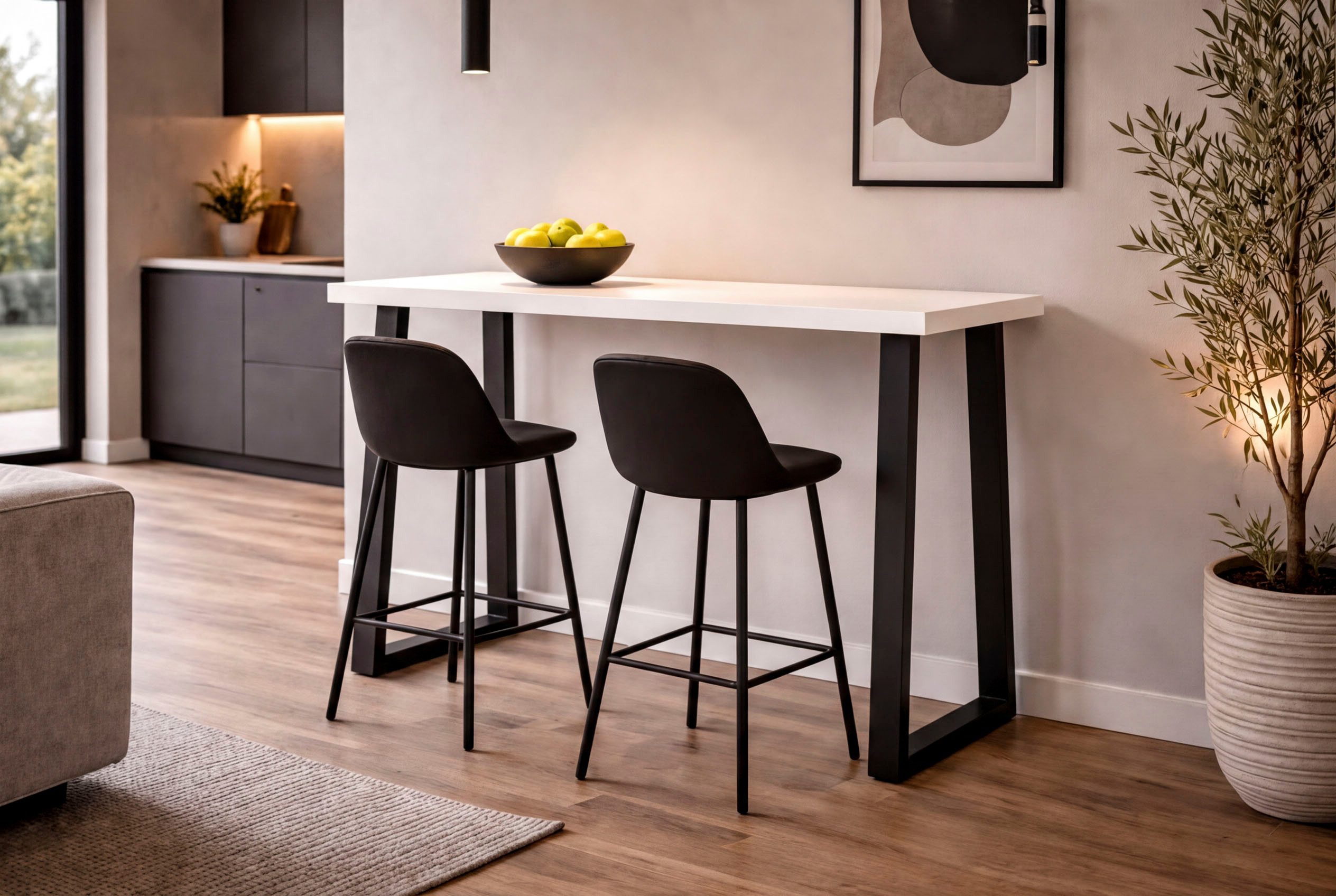 Mäusbacher Tresentisch Bartresentisch Metall, Bartresentisch Metallgestell, Höhe 109 cm