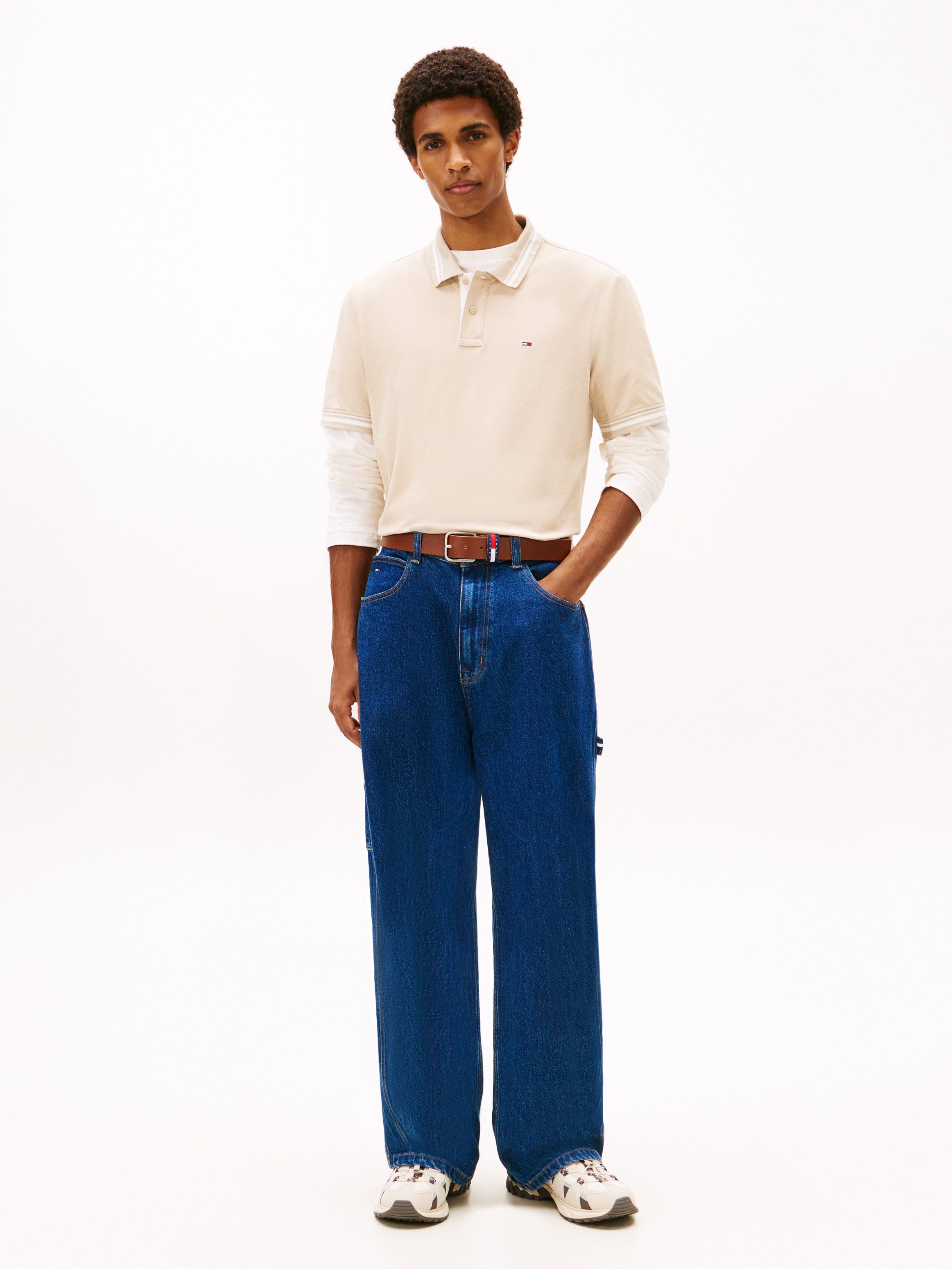 Tommy Jeans Poloshirt TJM REG TIPPED POLO EXT Mit Rundhalsausschnitt