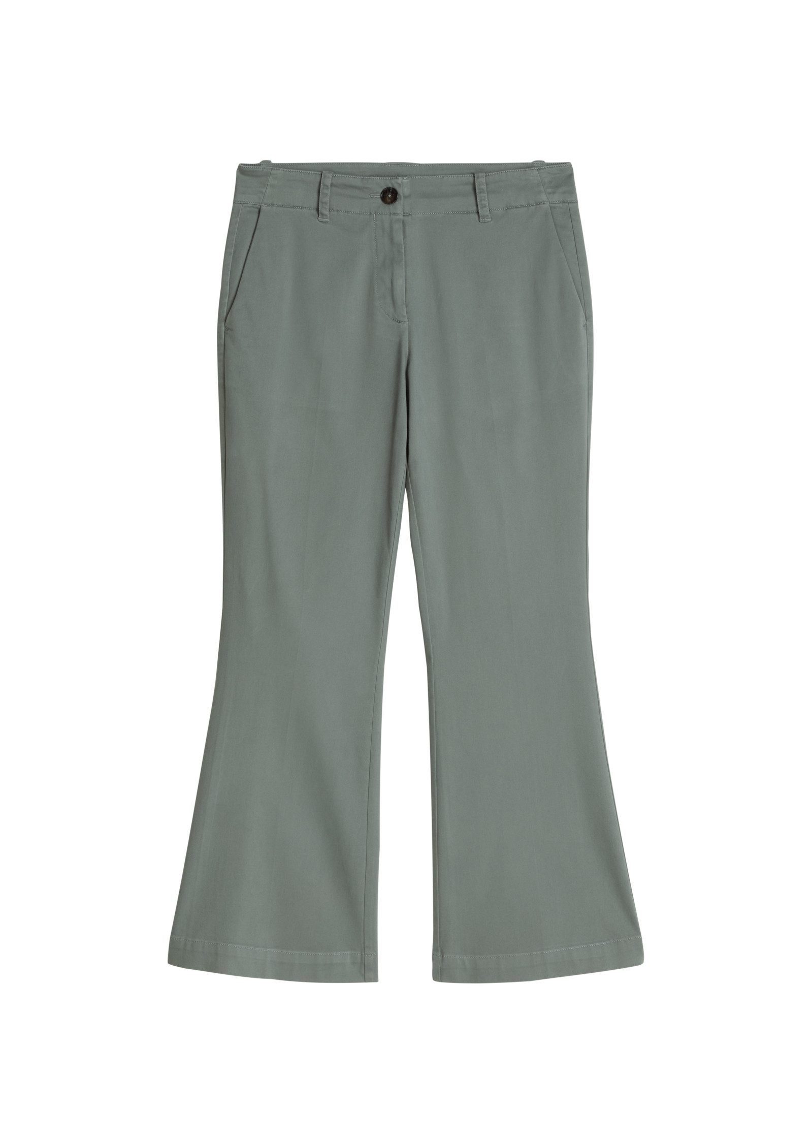Marc O'Polo 7/8-Hose MARTHE FLARED aus Baumwoll-Stretch-Satin, Flared Fit – Bild 5 von 5