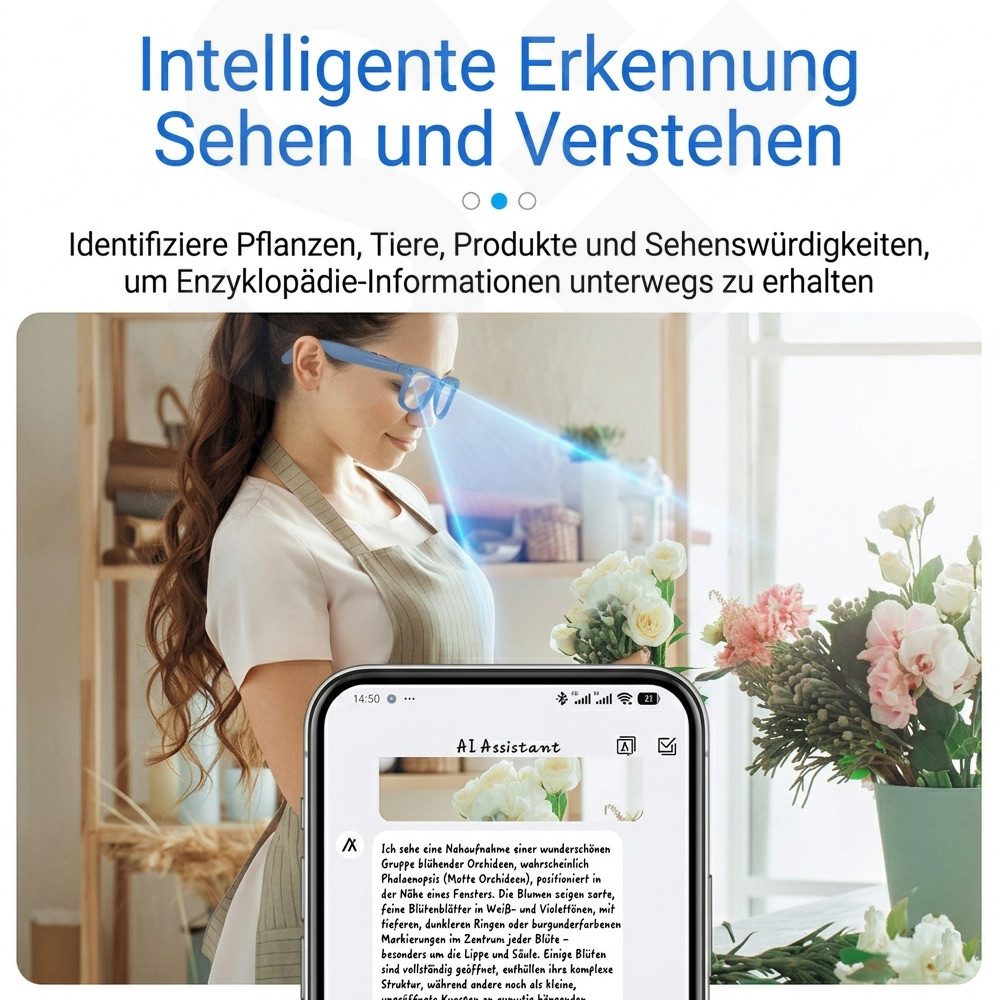 SOONTEC Sonnenbrille SOONTEC S2 MAX Smart AI Brille, 4K Kamera & KI-Übersetzung, 32GB (ENC-Geräuschunterdrückung, 3-in-1 Wechselglas-Set - Transparent, Braun, Schwarz) polarisierter Sonnenschutz-Gläser