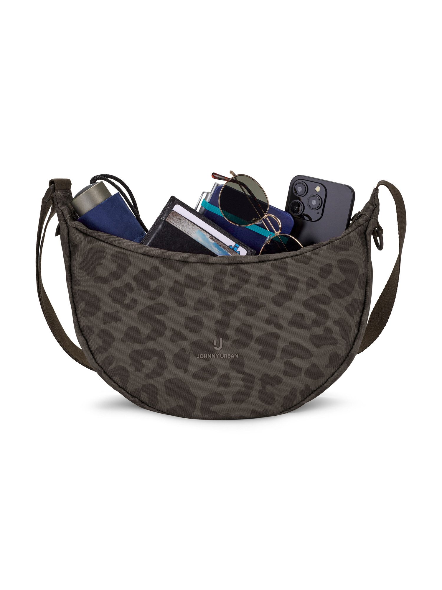 Johnny Urban Umhängetasche Ally Medium Half Moon Bag, Stylische Crossbody Bag in Halbmond Form, Wasserabweisend