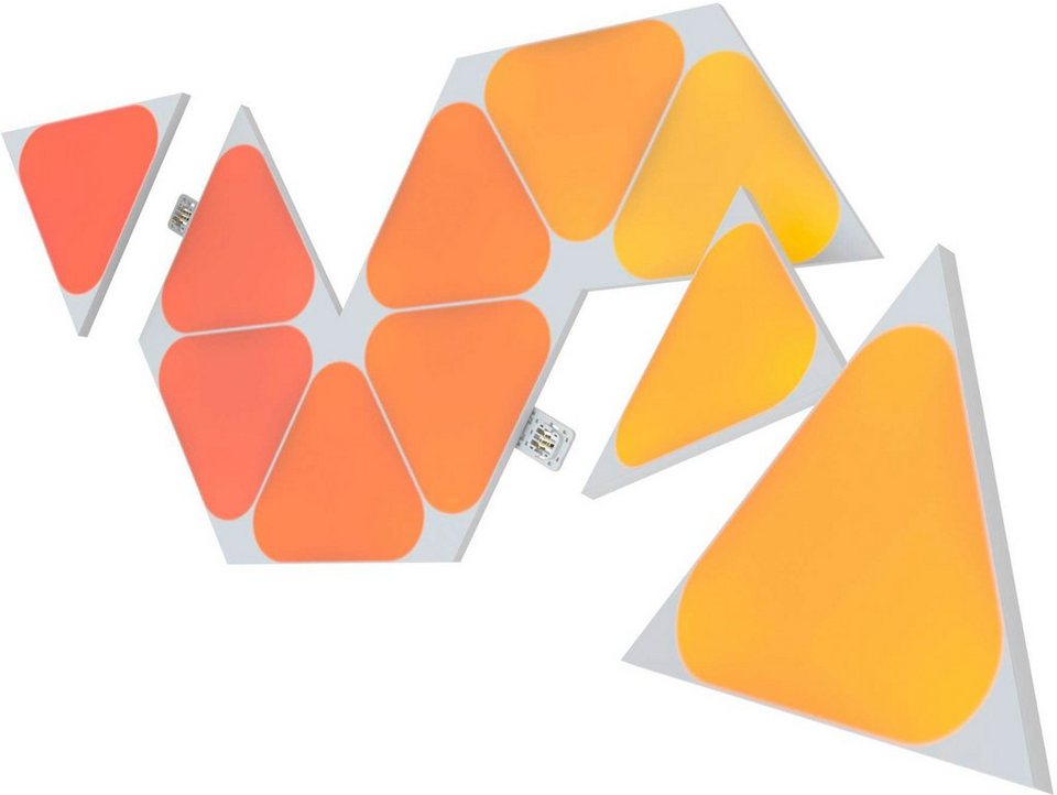 nanoleaf LED Panel Triangles, Dimmfunktion, LED fest integriert,  Farbwechsler, Kommunikation per WLAN 2,4 GHz (nicht kompatibel mit  5-GHz-Netzwerk)