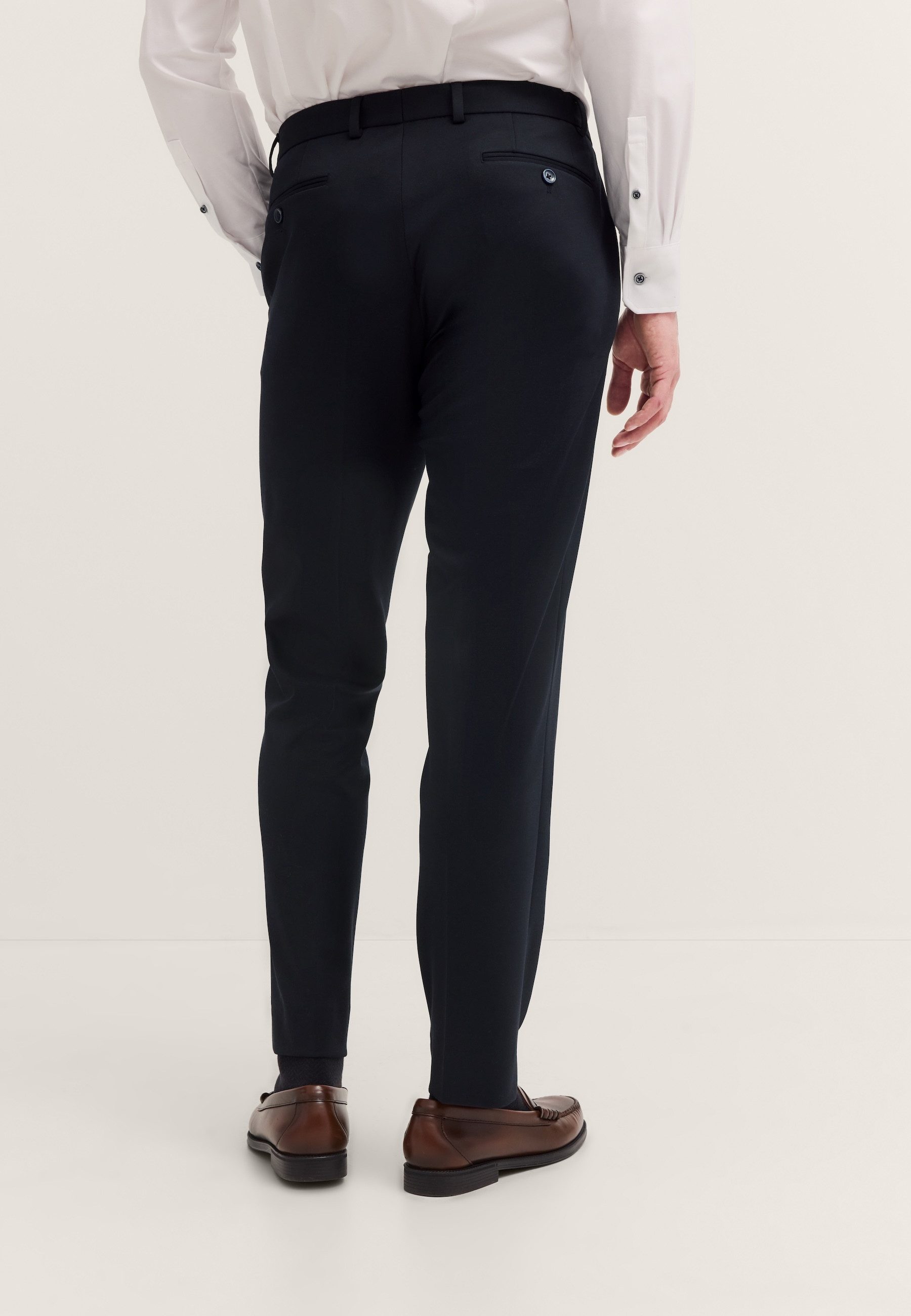 bugatti Anzughose Regular Fit Jersey-Artikel mit Stretch