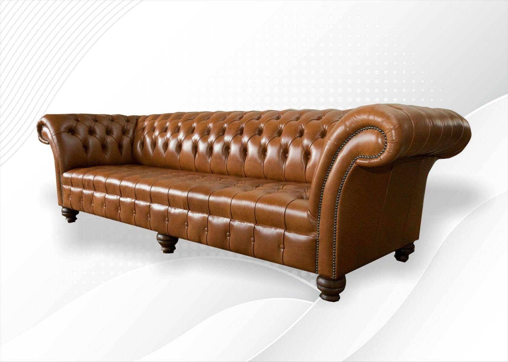 4 Design Couch JVmoebel Chesterfield-Sofa, Chesterfield Sitzer Sofa 265 Sofa cm