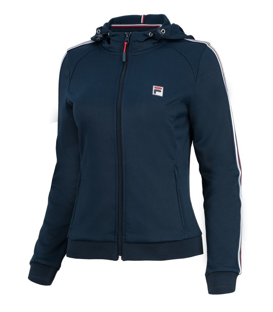 Fila Kapuzenpullover Tennisjacke (Coachjacket) Fiona mit Kapuze peacoatblau Damen