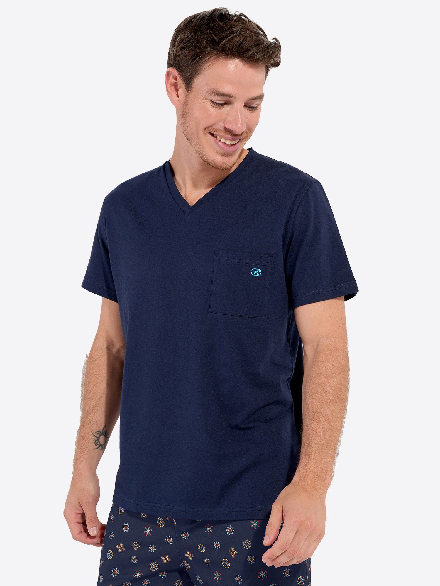 Hom Shorty Mandala (2 tlg) leichter Schlafanzug Kurz günstig online kaufen