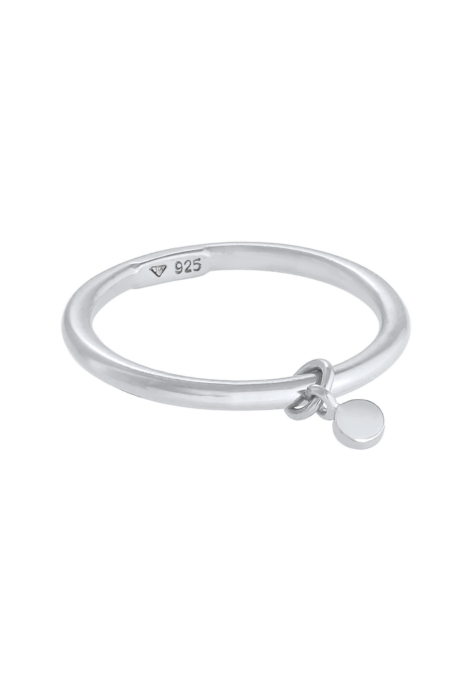 Elli Fingerring Bandring Stapelring Rund Plättchen günstig online kaufen