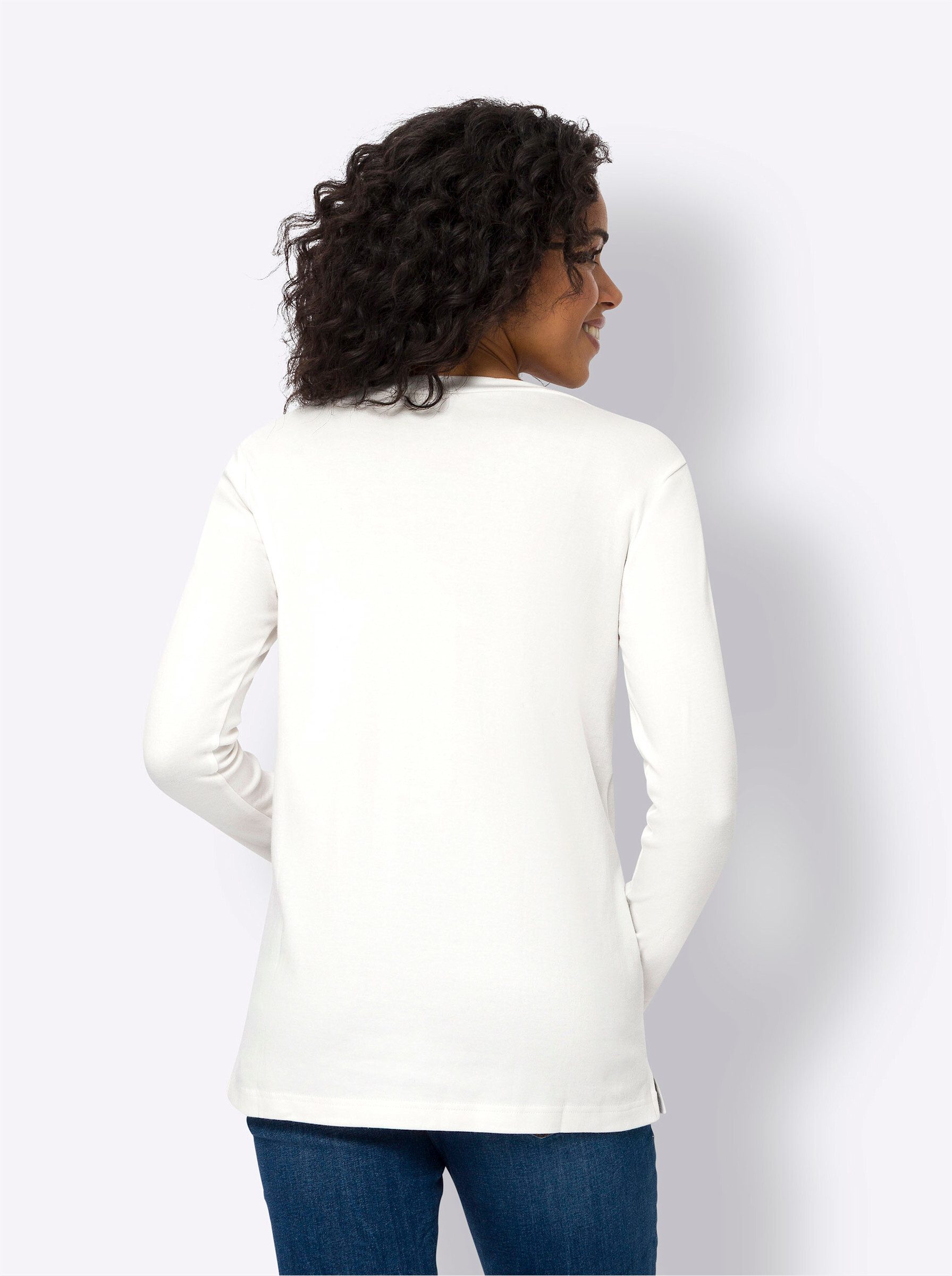 Sieh an! T-Shirt Langarmshirt . günstig online kaufen