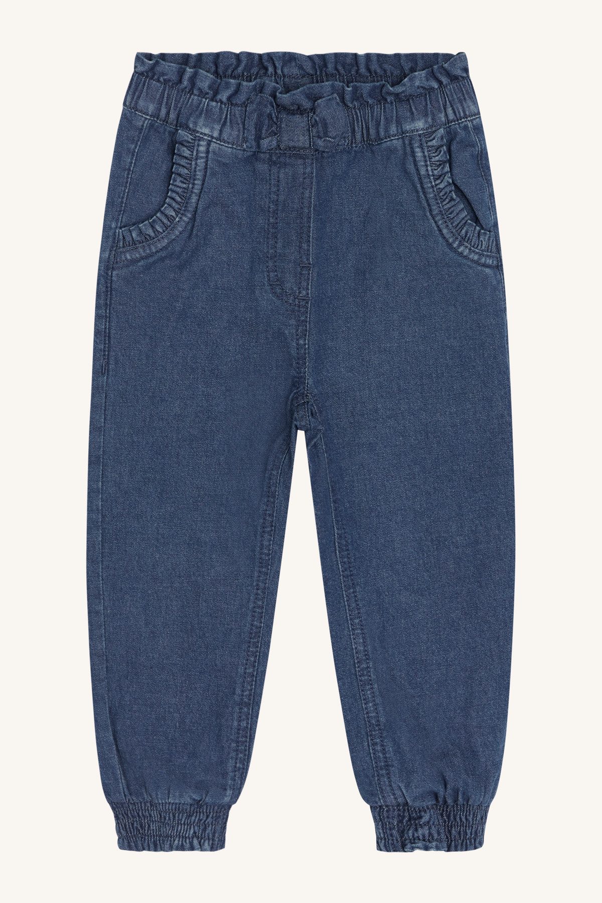 Hust & Claire Jogg Pants Mädchen Jeanshose elastischem Bund & Rüschentaschen