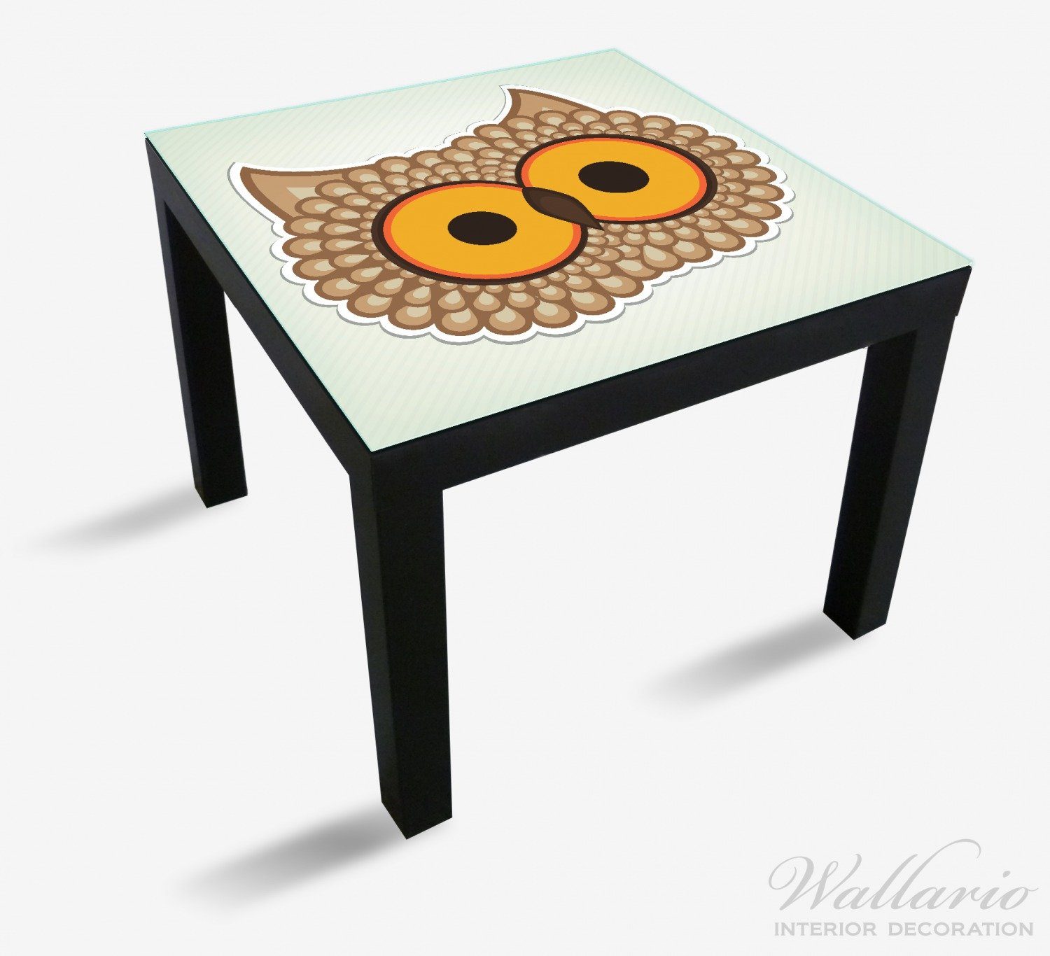 Tisch (1 Eule Ikea großen St), Lustige Comic Augen für geeignet mit Wallario Tischplatte Lack