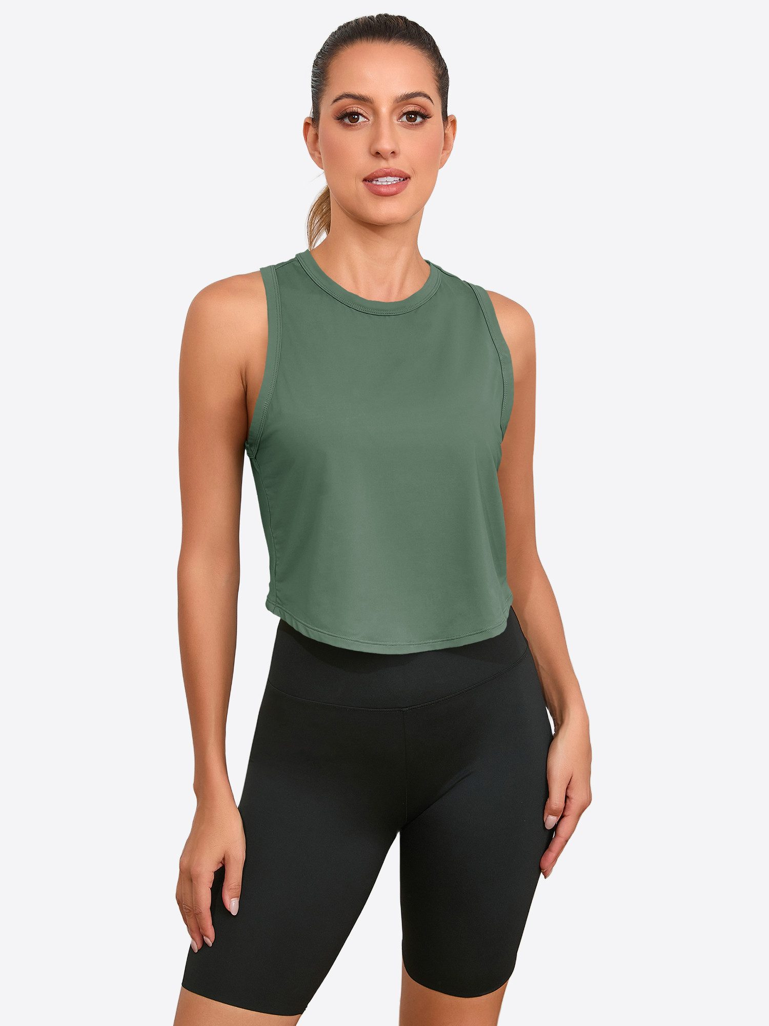 Imily Bela Tanktop Damen Workout Laufshirts (Packung, 1-tlg., 1per-Pack) einfarbig