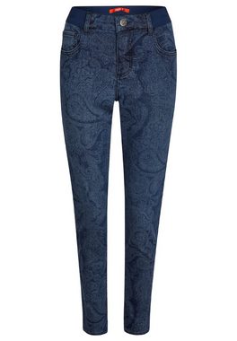 ANGELS Slim-fit-Jeans Jeans One Size mit Paisley-Muster mit Label-Applikationen