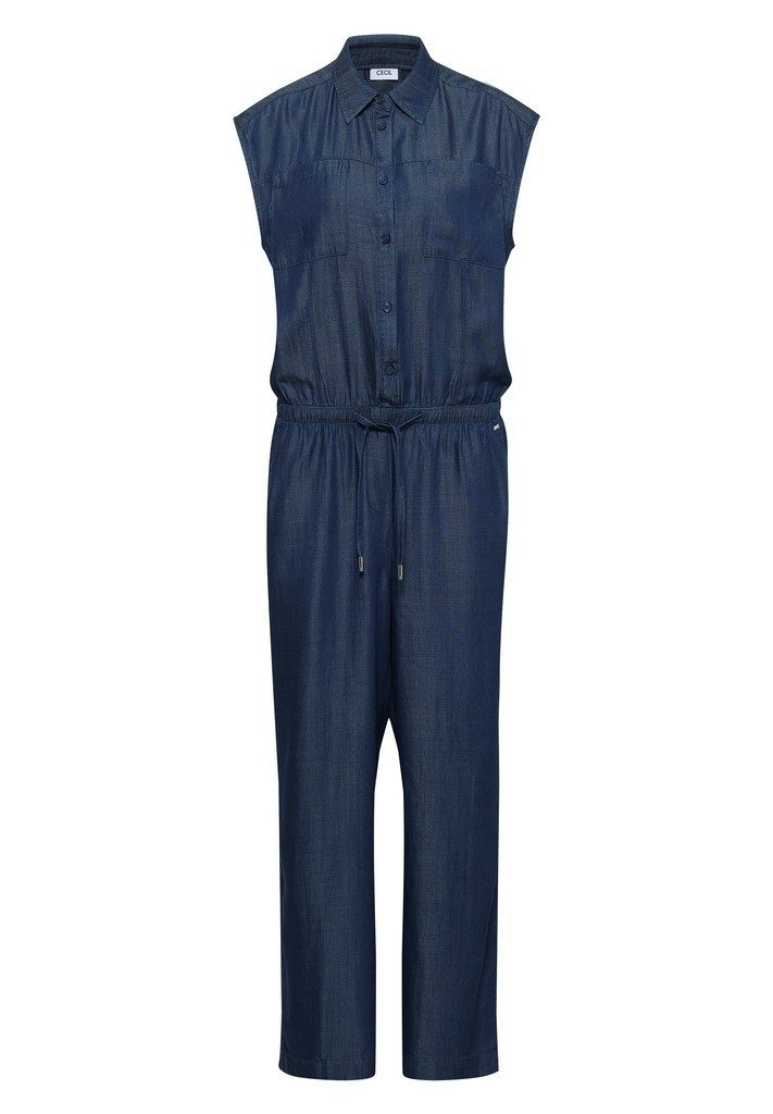 CECIL Jumpsuit Jumpsuit Tencel Dark Blue