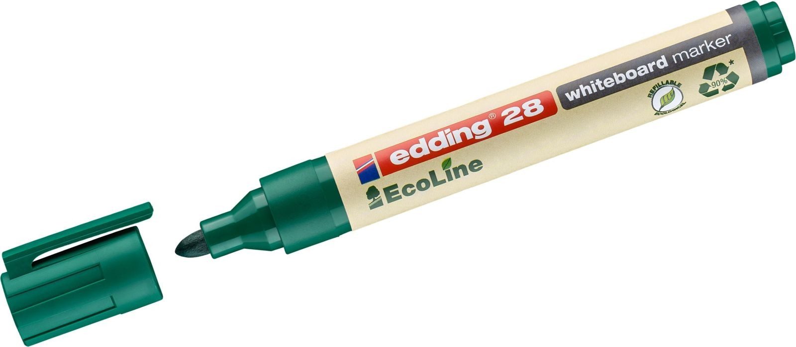 edding Whiteboard Marker Whiteboardmarker edding 28 EcoLine nachfüllbar 1,5-3mm grün