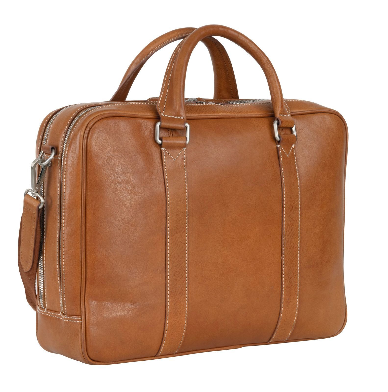 Leonhard Heyden Businesstasche RV-Aktenmappe 2 Fächer 6851 (Set, 2-tlg), aus echtem Rindsleder