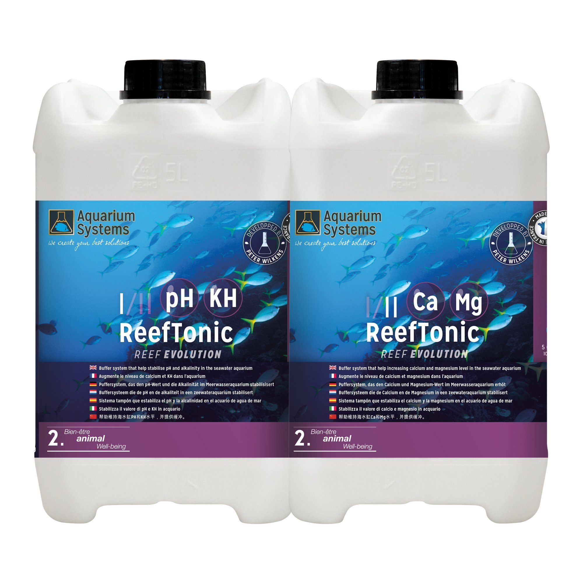 Aquarium Systems Aquarium REEF EVOLUTION Reef Tonic I & II, 2x 5 Liter