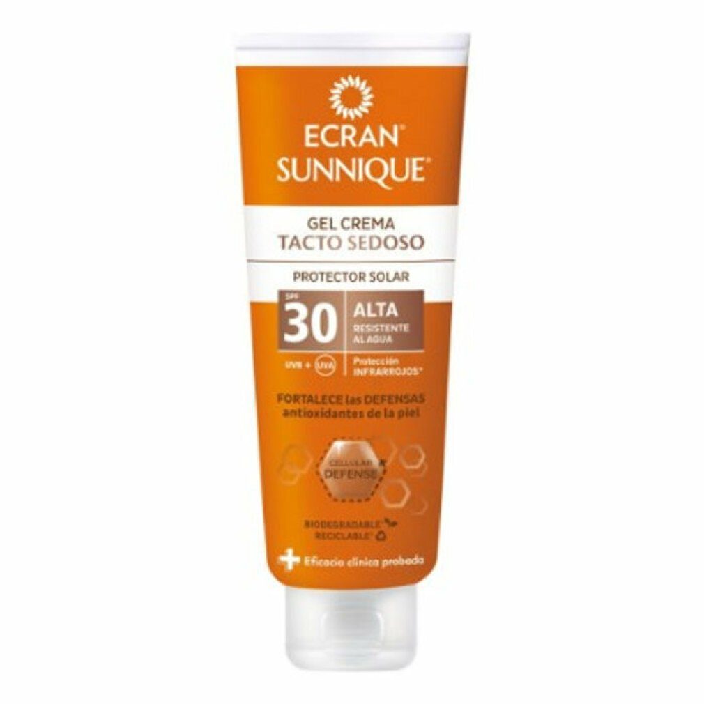 Ecran Make-up-Entferner Sunnique Silky Touch Cream Gel Spf30 250ml