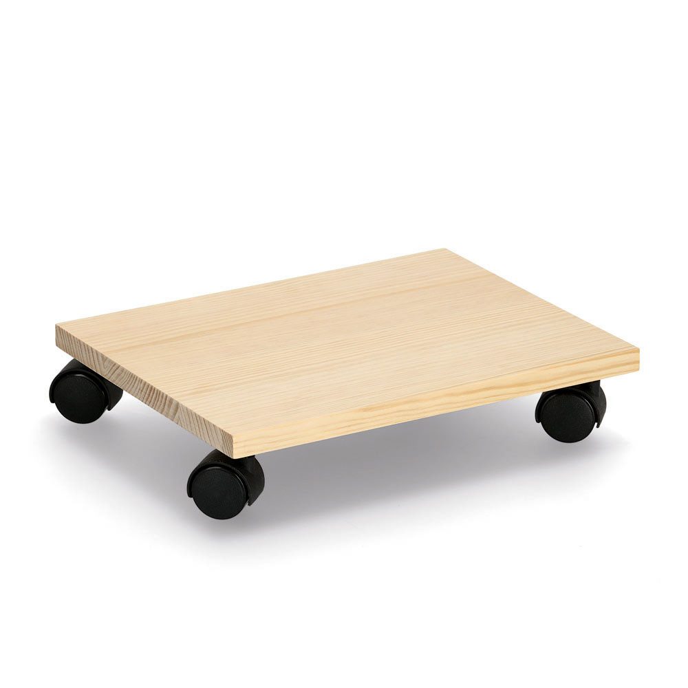 Zeller Present Allzweckkiste Rollbrett f., Kiefer/Kunststoff