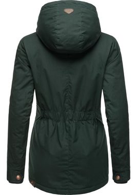 Ragwear Winterjacke Monade Damen Winterparka mit Kapuze und m. Fleece gefüttert