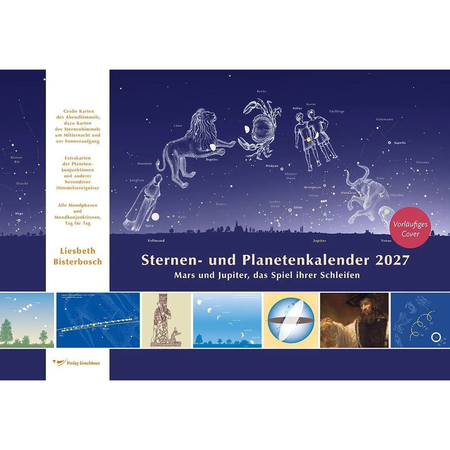 Urachhaus Verlag Wandkalender Sternen- und Planetenkalender 2027