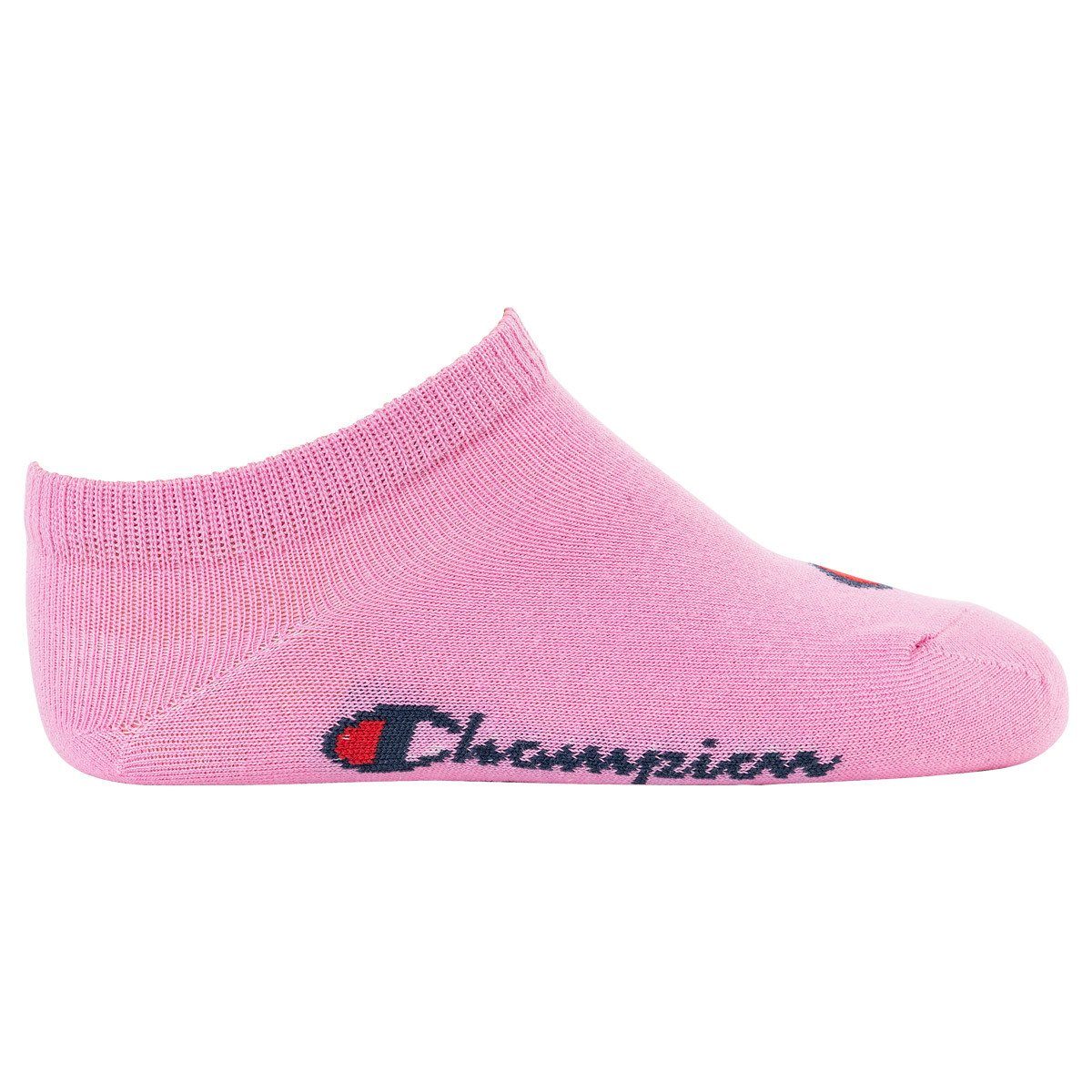 einfarbig Sneaker, 3er Freizeitsocken Champion Pink/Weiß/Blau Socken, Kinder Pack-