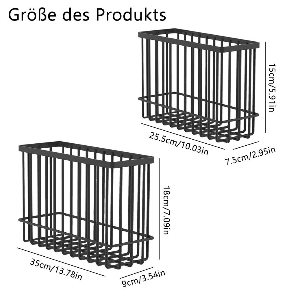NUODWELL Küchenregal 2 Stück Küchenschranktür-Aufbewahrungsbox, Selbstklebe günstig online kaufen