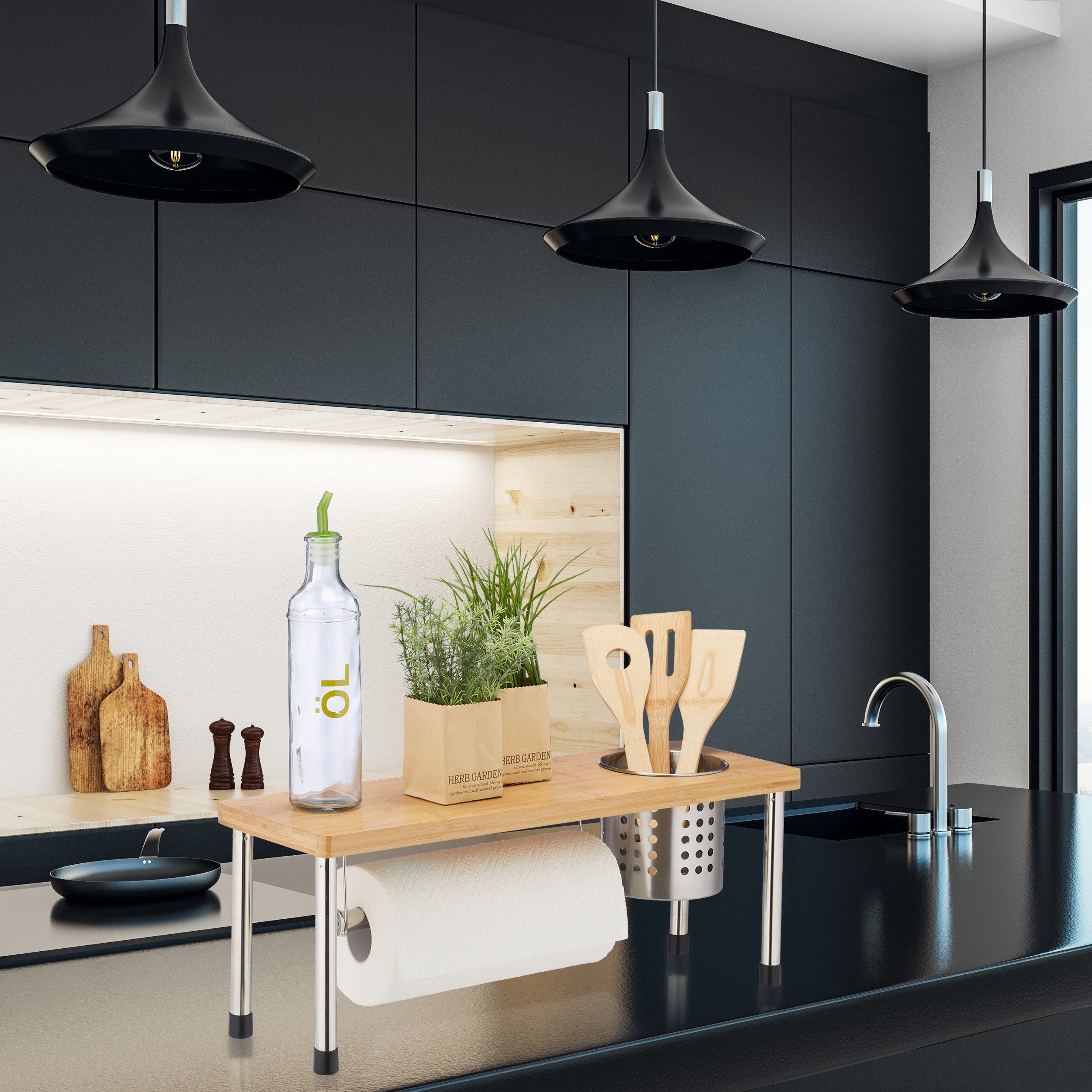 relaxdays Küchenregal Arbeitsplatte günstig online kaufen