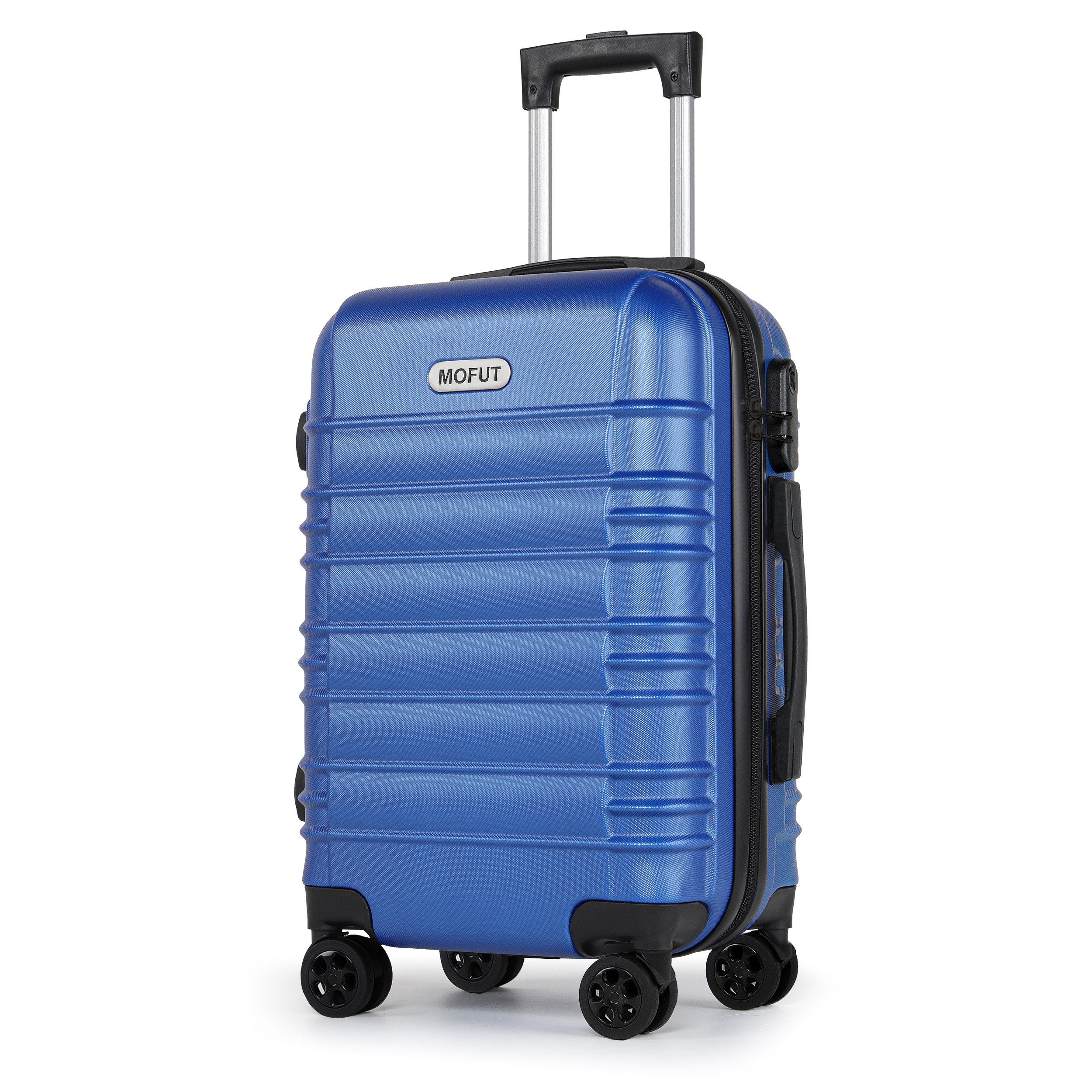 MoFut Hartschalen-Trolley Reisekoffer Trolley Großer Koffer Handgepäck Hartschale aus ABS, 4 Rollen, Trolley Handgepäck Große Kapazität mit 4 Rollen und Zahlenschloss