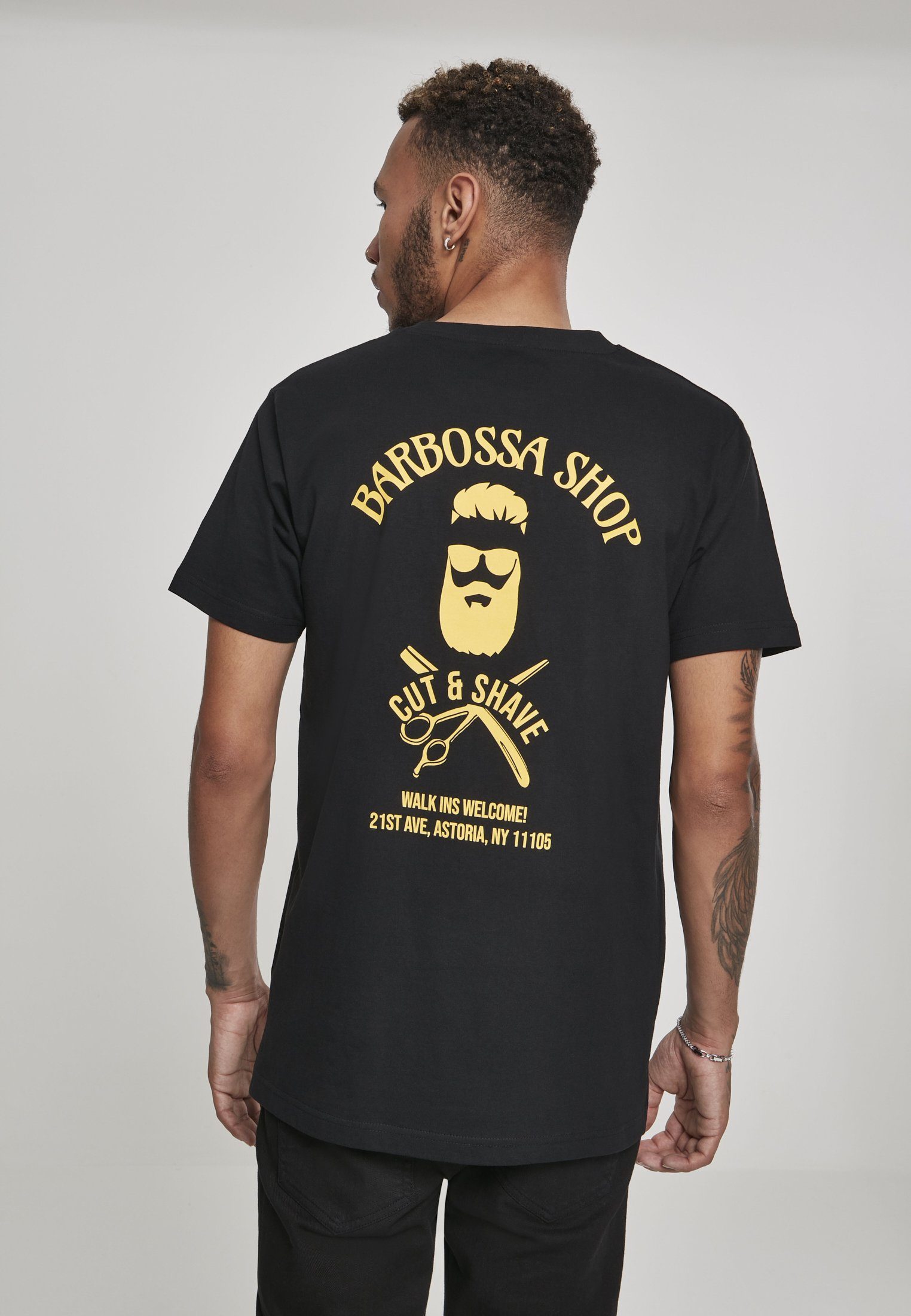 MisterTee T-Shirt Herren (1-tlg) Tee Barbossa MT878 black Barbossa