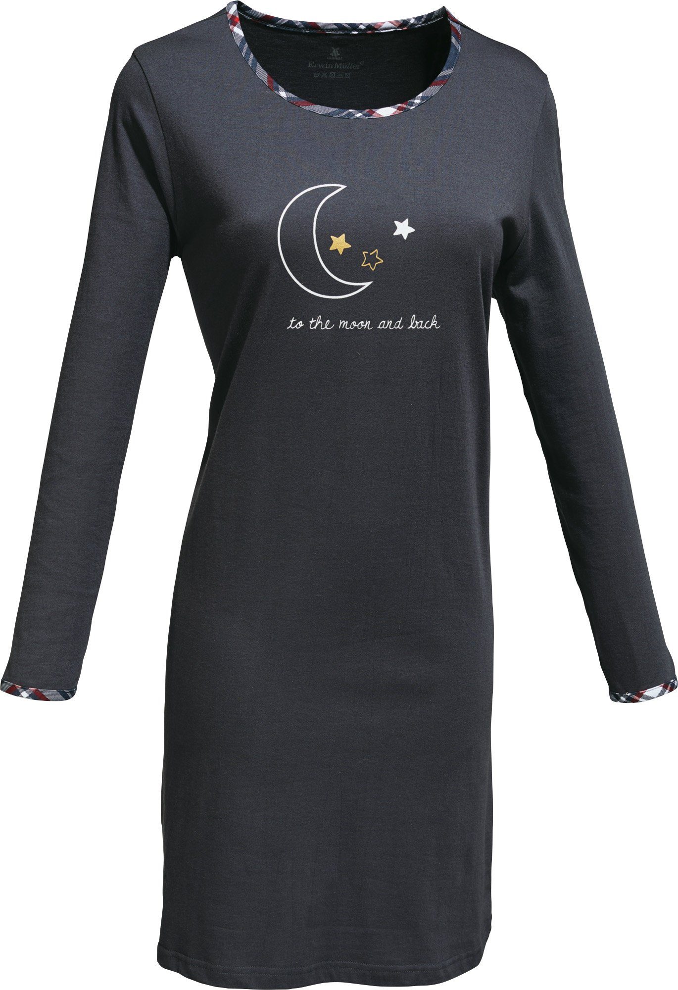 Erwin Müller Nachthemd Damen-Nachthemd Single-Jersey Sterne günstig online kaufen