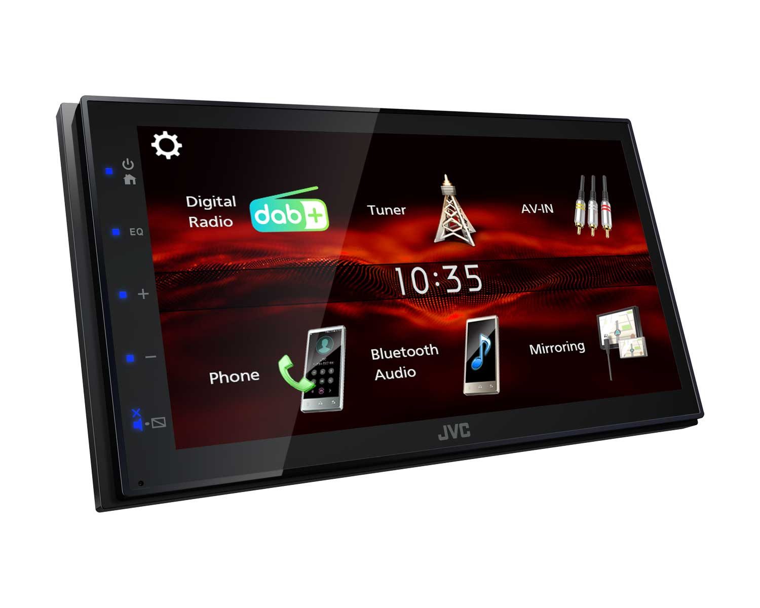 JVC KW-M180DBT 2-DIN MP3-Autoradio mit Touchscreen Autoradio (Freisprecheinrichtung)