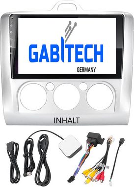 GABITECH 9 zoll Android 13 Autoradio GPS Navi Für Ford Focus 2 MK2 MK3 Exi AT Autoradio (8GB RAM; 128GB ROM Speicher, Drahtlos Carplay und Android Auto)