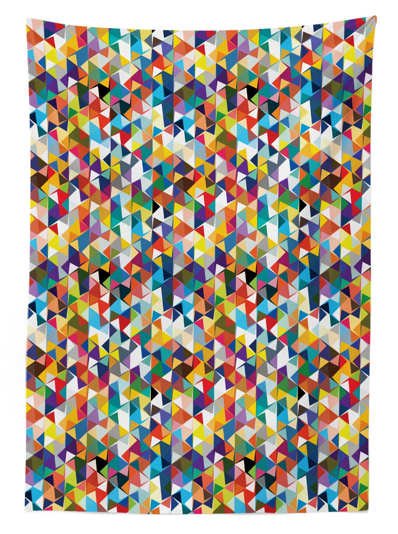 Abakuhaus Tischdecke Abstrakt den Bereich Farbfest Kunst Waschbar Für geeignet Außen Awakening Triangles Klare Farben