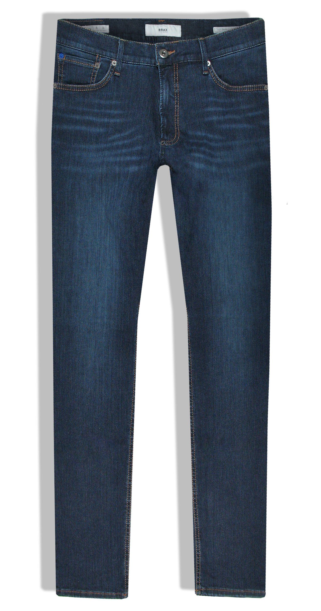Hi-FLEX Style Denim Brax stone used blue 5-Pocket-Jeans CHUCK