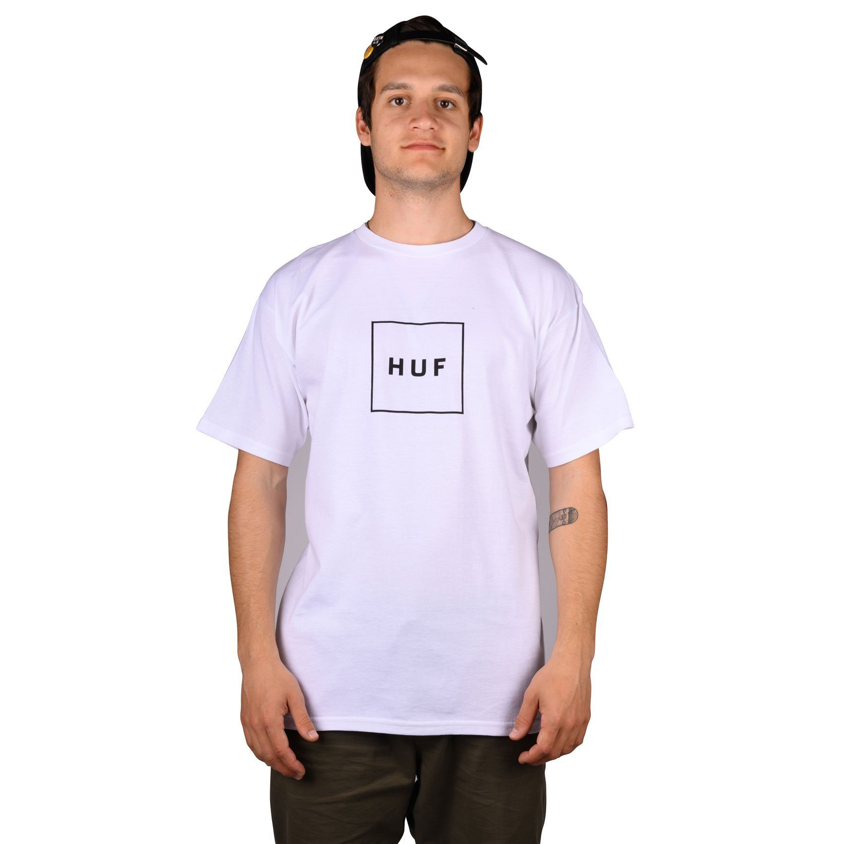 HUF T-Shirt Box Logo - white