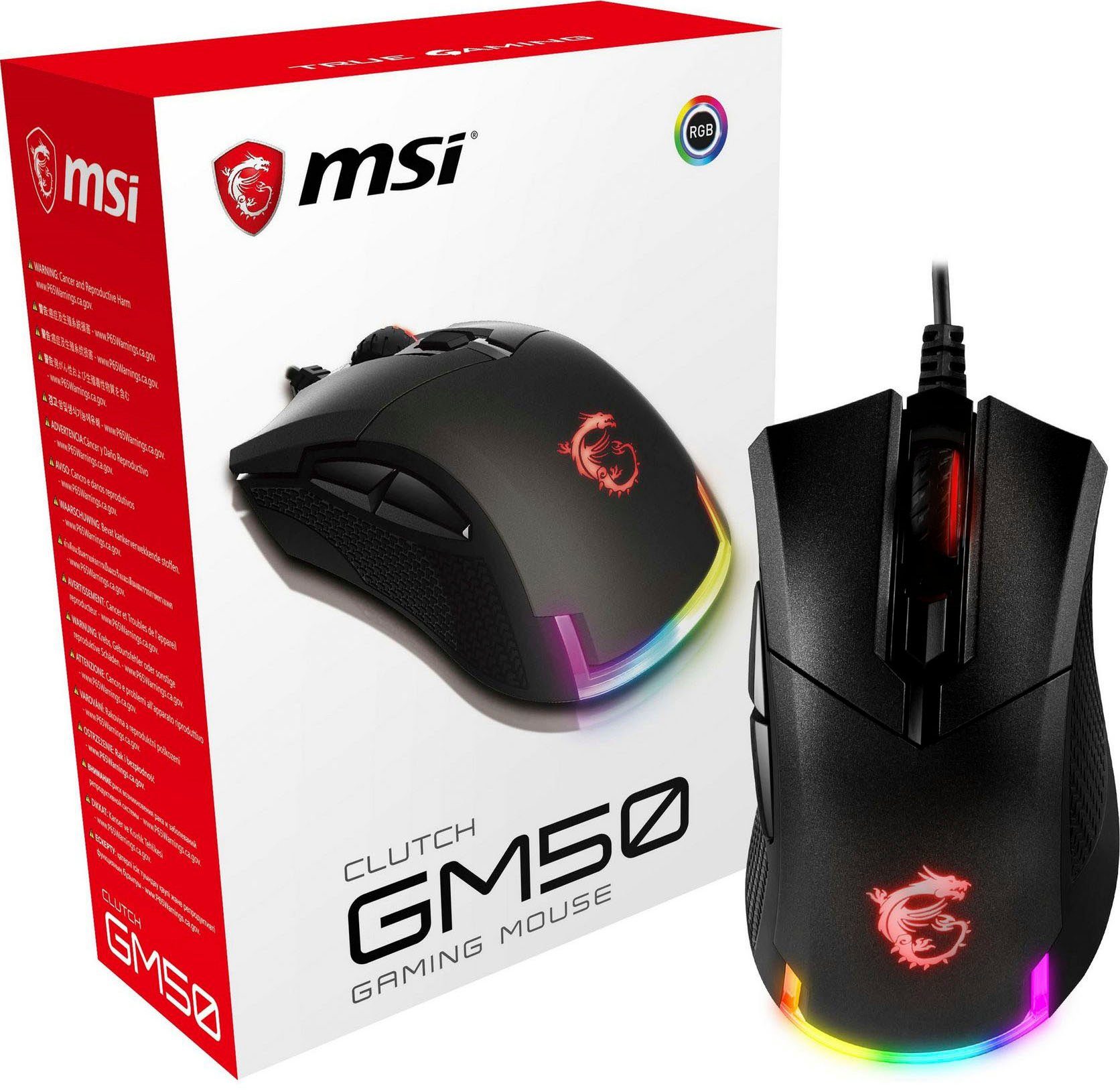 GM50 Clutch (kabelgebunden) MSI Gaming-Maus