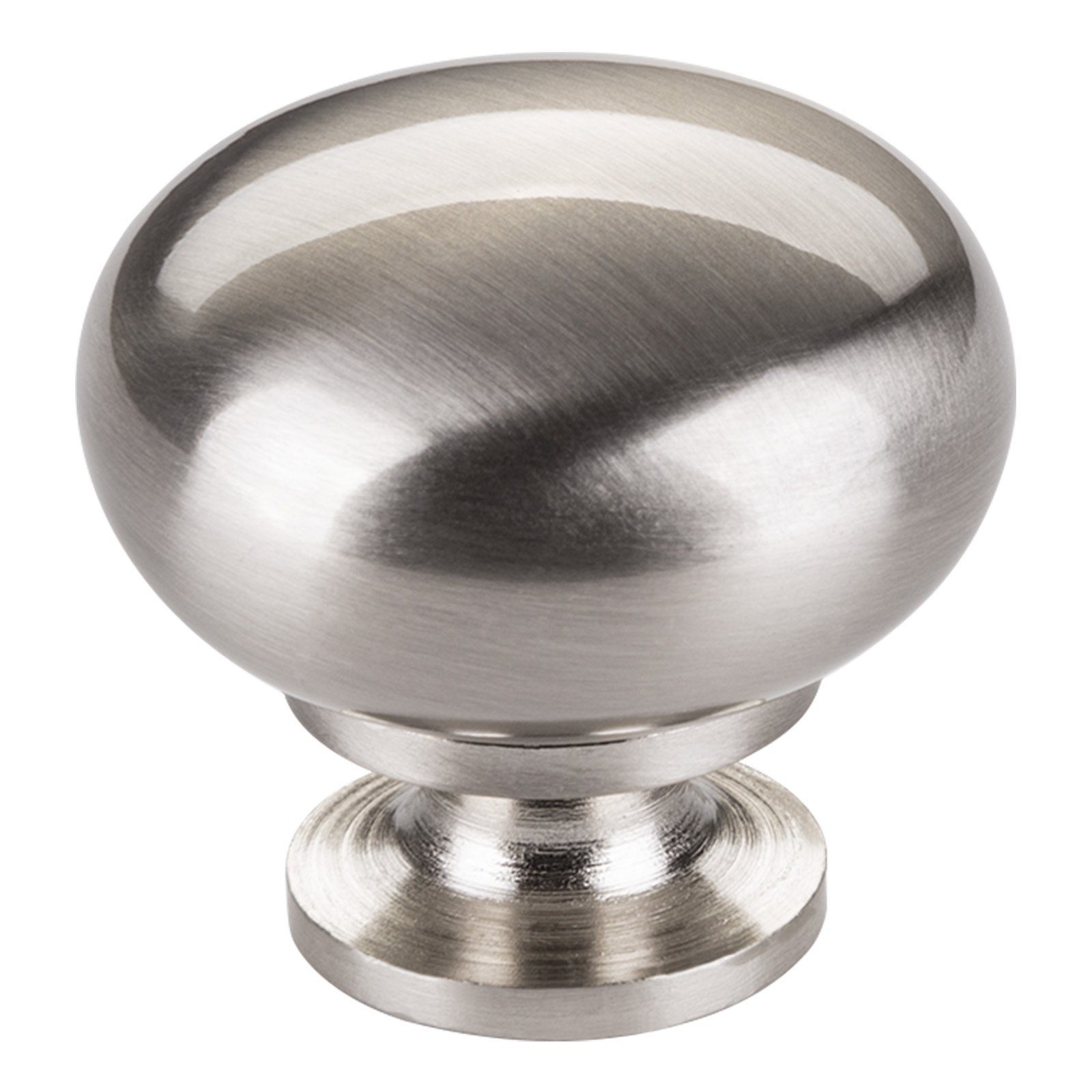 SO-TECH® Möbelknopf Schrankknopf OSCAR Ø 32,5 mm rund (1-St), Edelstahloptik inkl. Befestigungsschraube