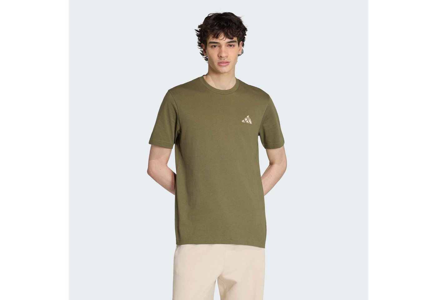 adidas Sportswear T-Shirt CAMO GRAFIK, KLEINE LOGOSTICKEREI