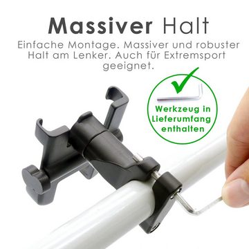 scozzi Handyhalterung Fahrrad Motorrad eScooter Handy Halterung Alu Aluminium Handy-Halterung