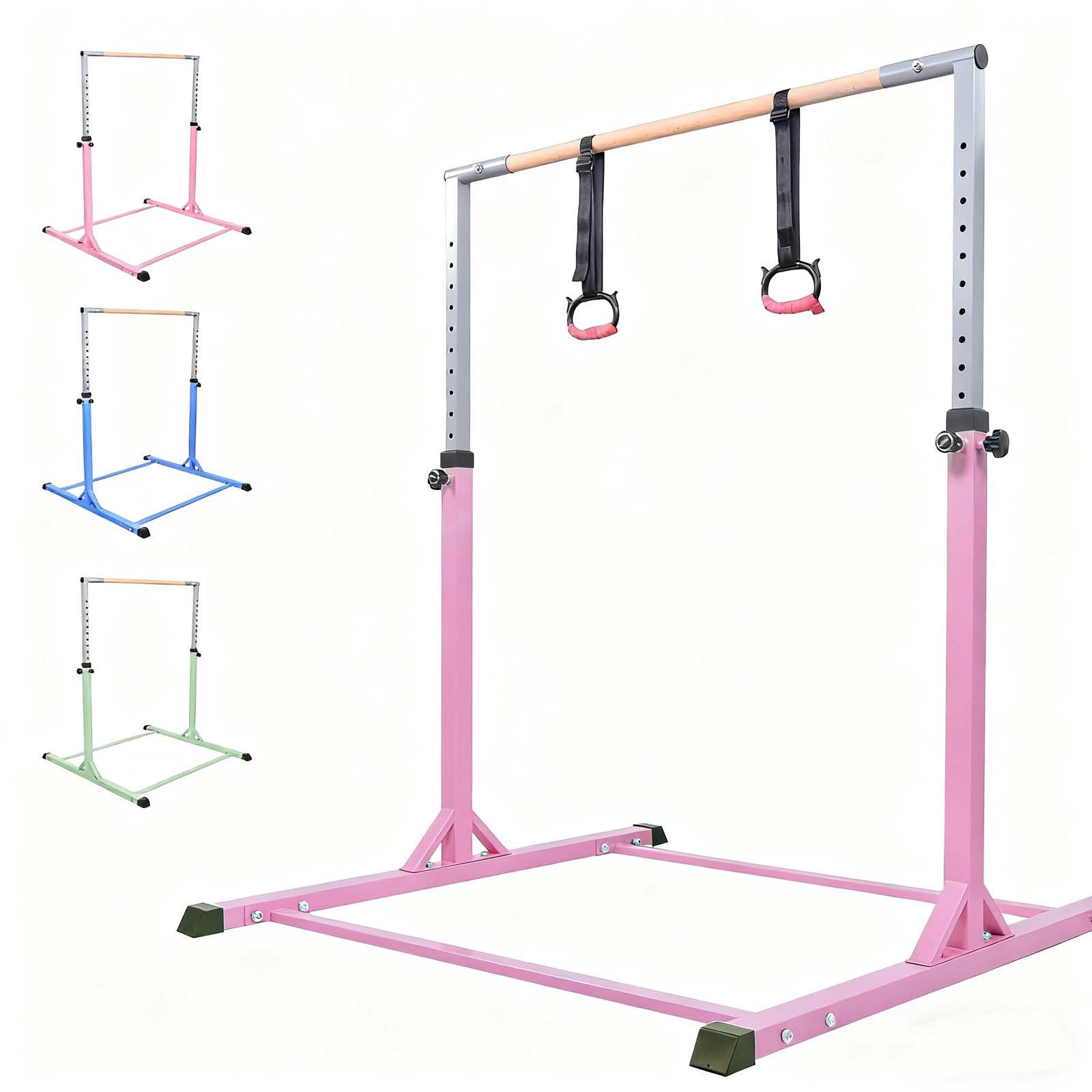 Vellora Turnreck Kinder-Turnstange, horizontale Trainingsstange, (1-St., Vielseitiges Training für Kinder – drinnen und draußen), Mit 13 einstellbaren Höhenstufen