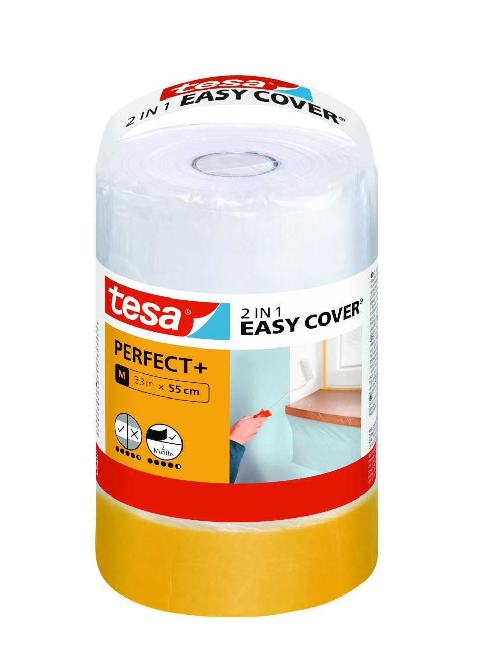 tesa Malervlies tesa Abdeckfolie Easy Cover Perfect +