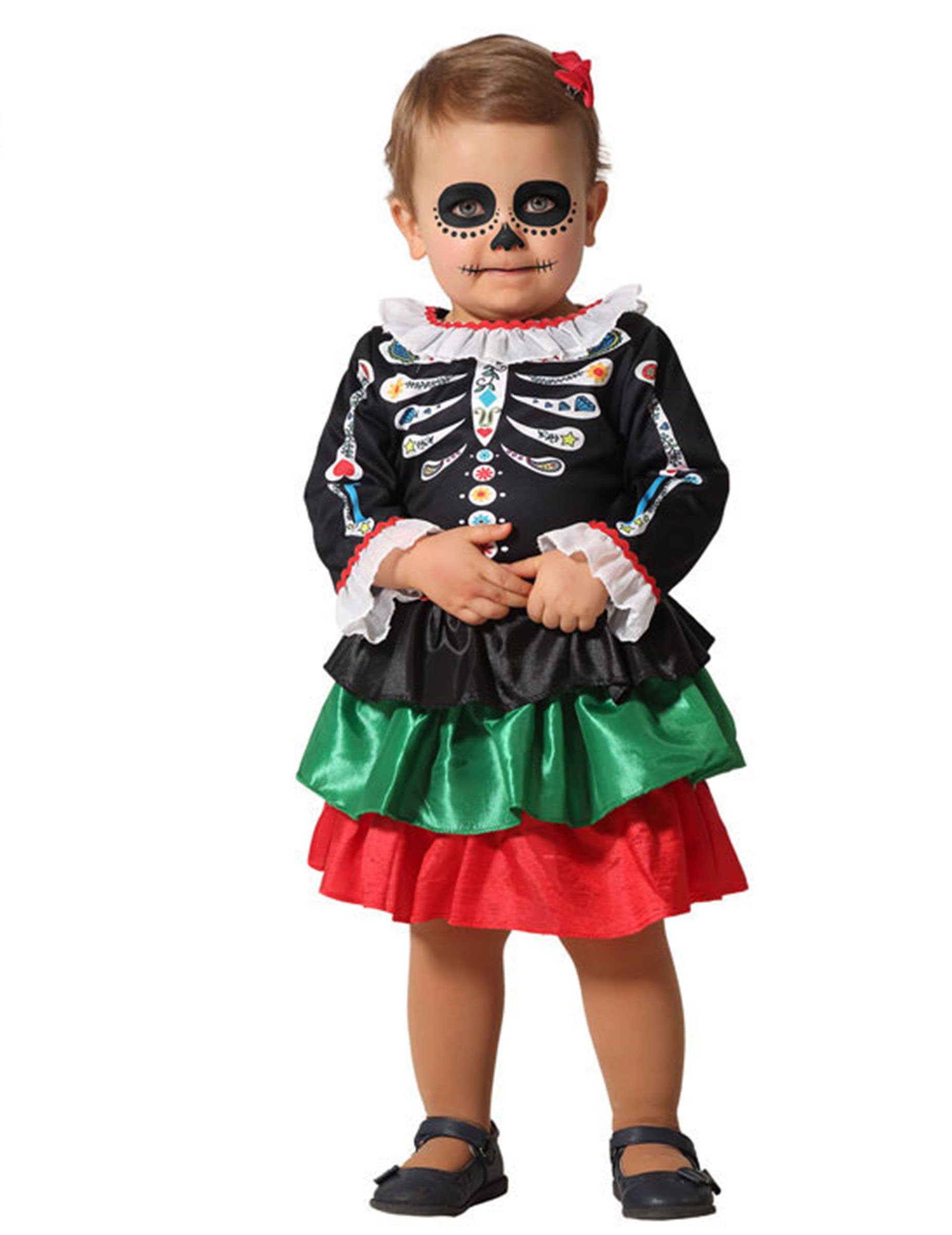 atosa Monster-Kostüm Día de los Muertos-Kostüm für Babys Halloweenkostüm bunt