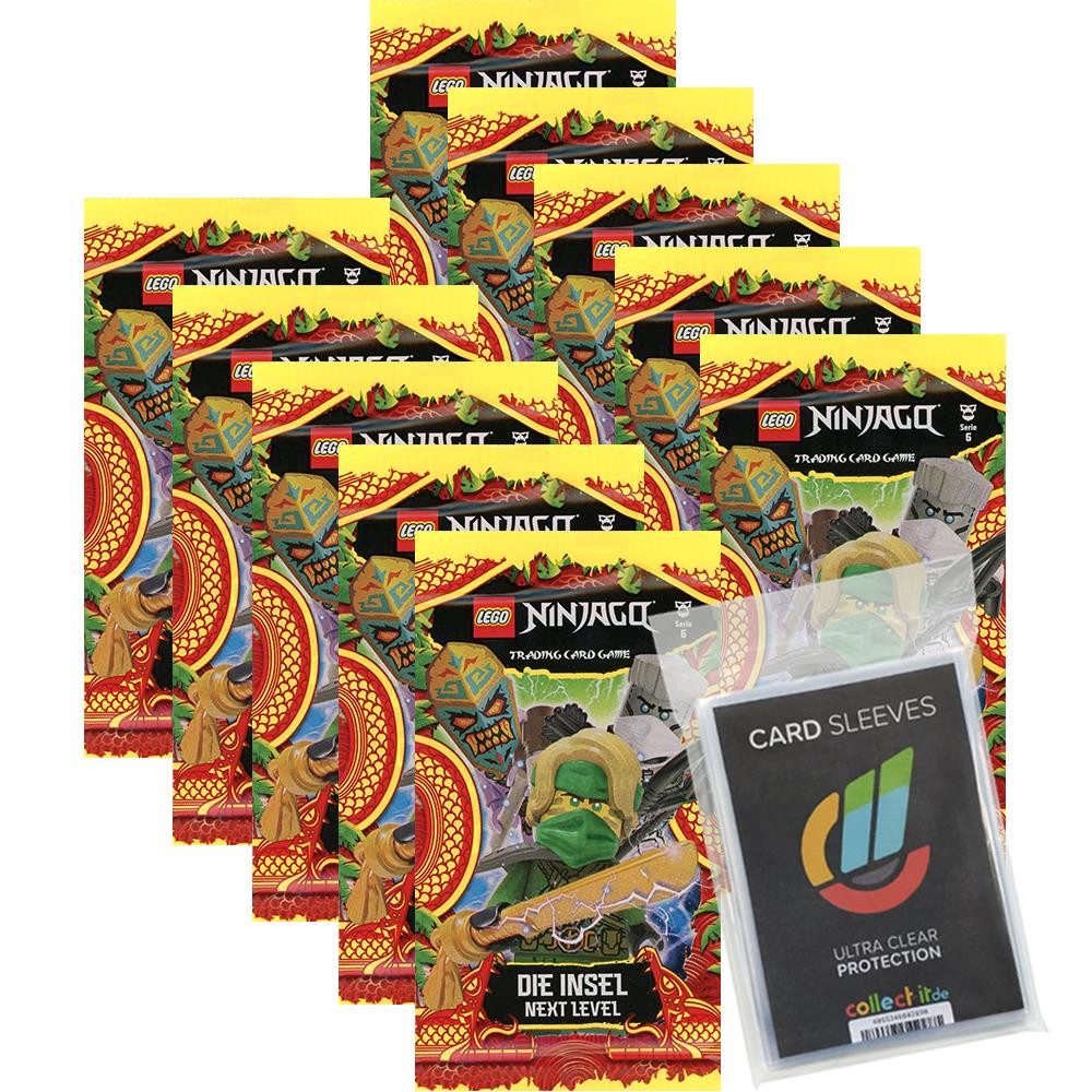 Blue Ocean Sammelkarte LEGO Ninjago 6 NEXT LEVEL Trading Cards - 10 Booster