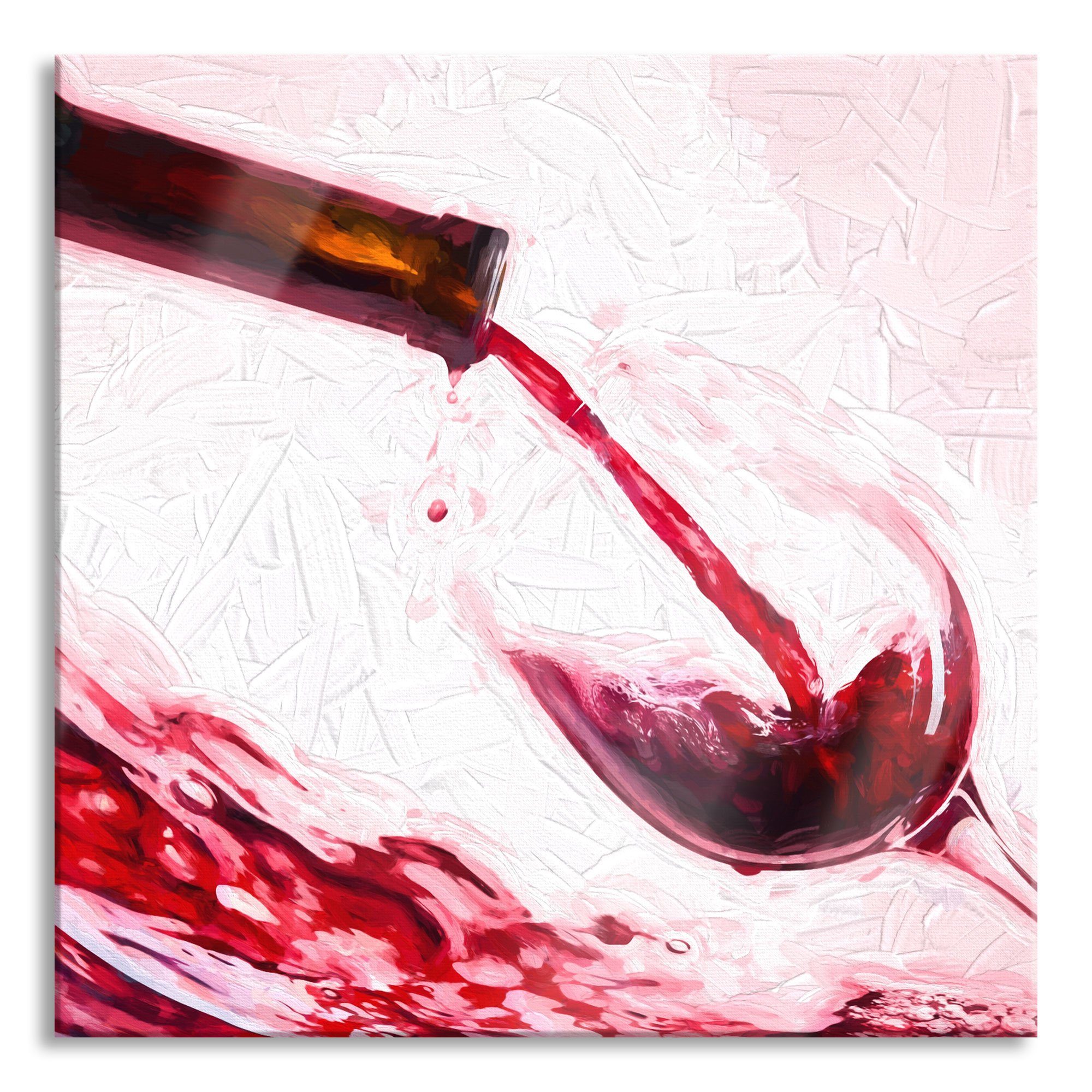 Glasbild Wein