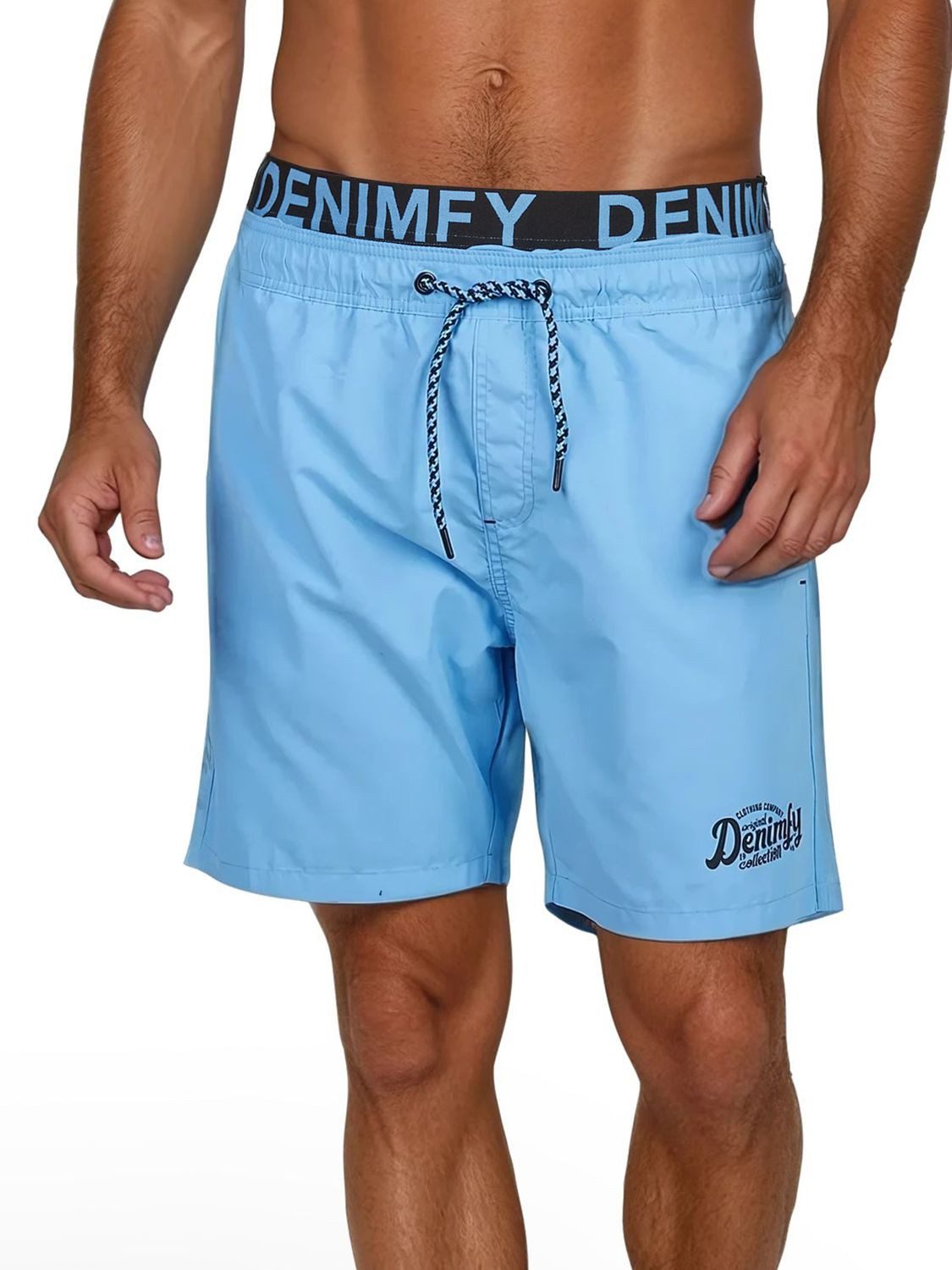 DENIMFY Badeshorts Herren Badehose DFNeo Regular Fit (1-St) Sportshorts mit Kordelzug
