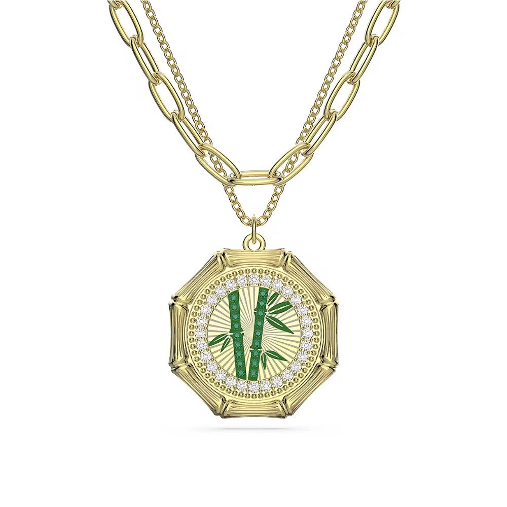 Swarovski Lange Kette goldfarben...